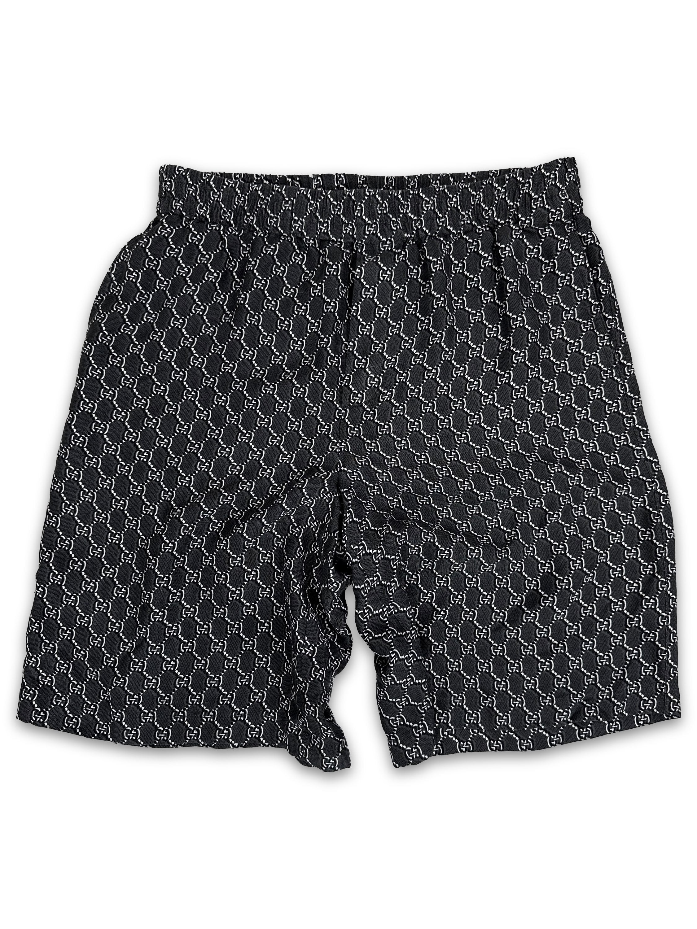 Gucci ‘GG’ Monogram Dark Grey Shorts