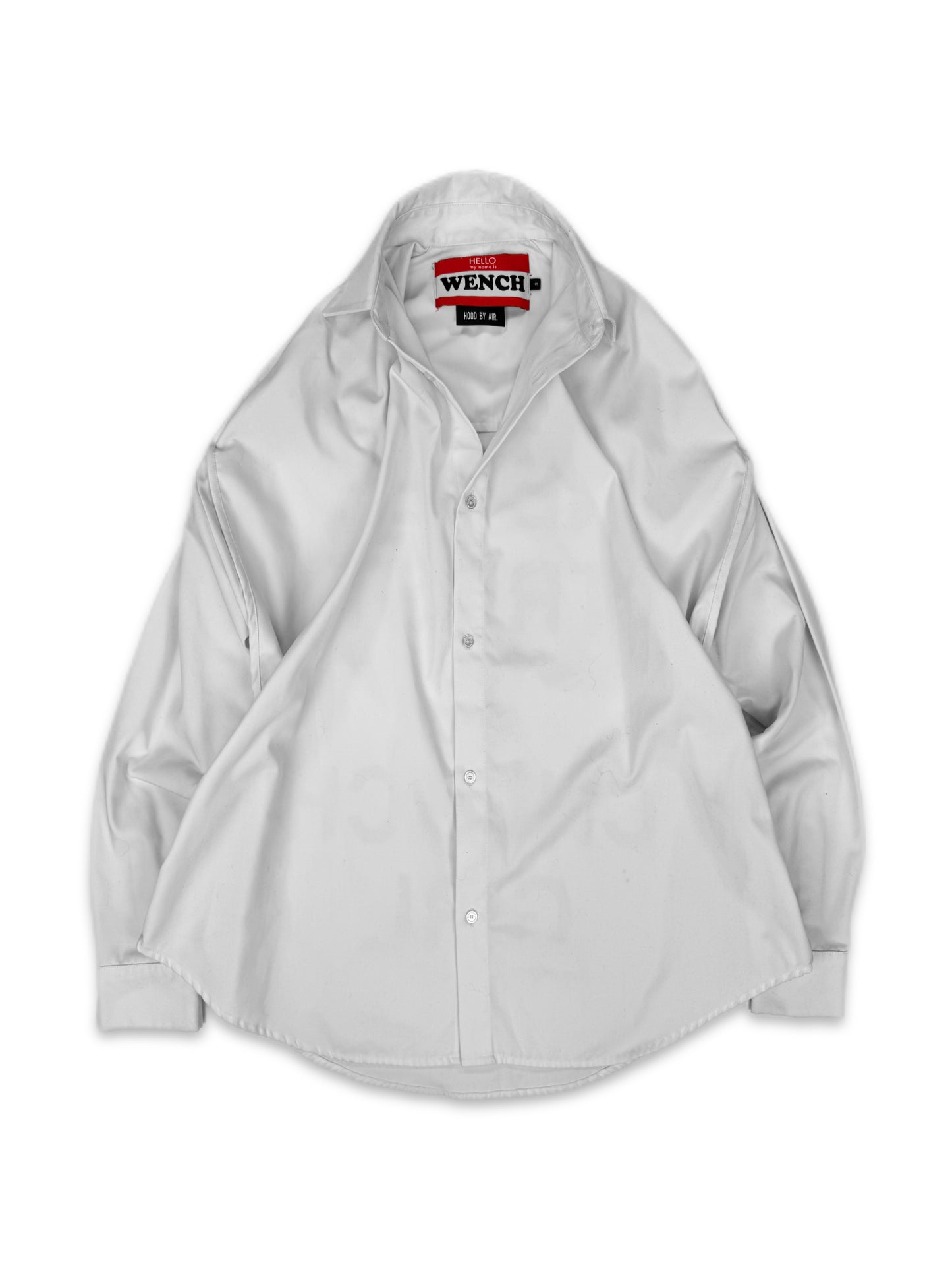 SS17 Hood by Air ‘Never Trust a Church Girl’ Slogan Button Up Shirt