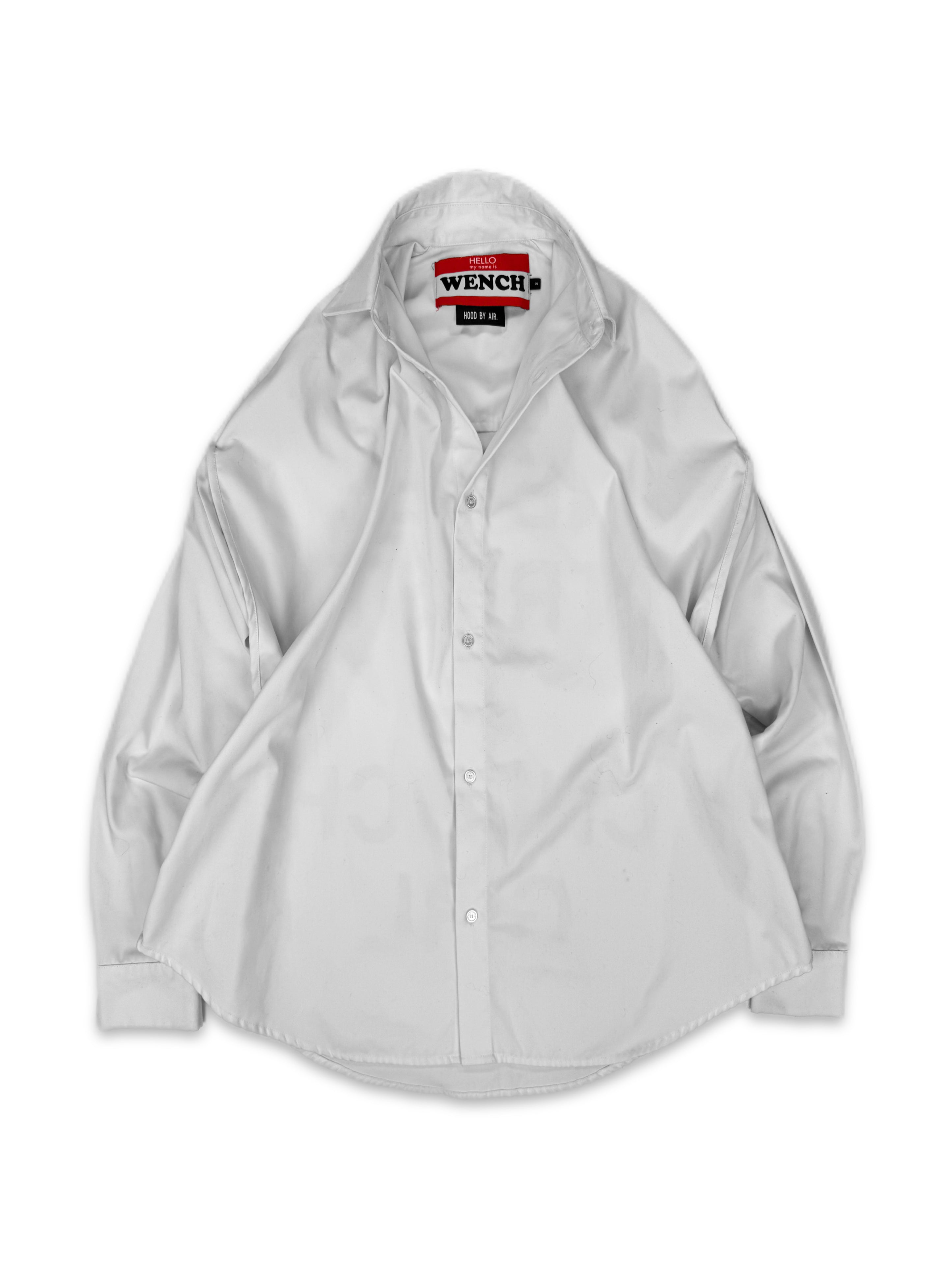 SS17 Hood by Air ‘Never Trust a Church Girl’ Slogan Button Up Shirt