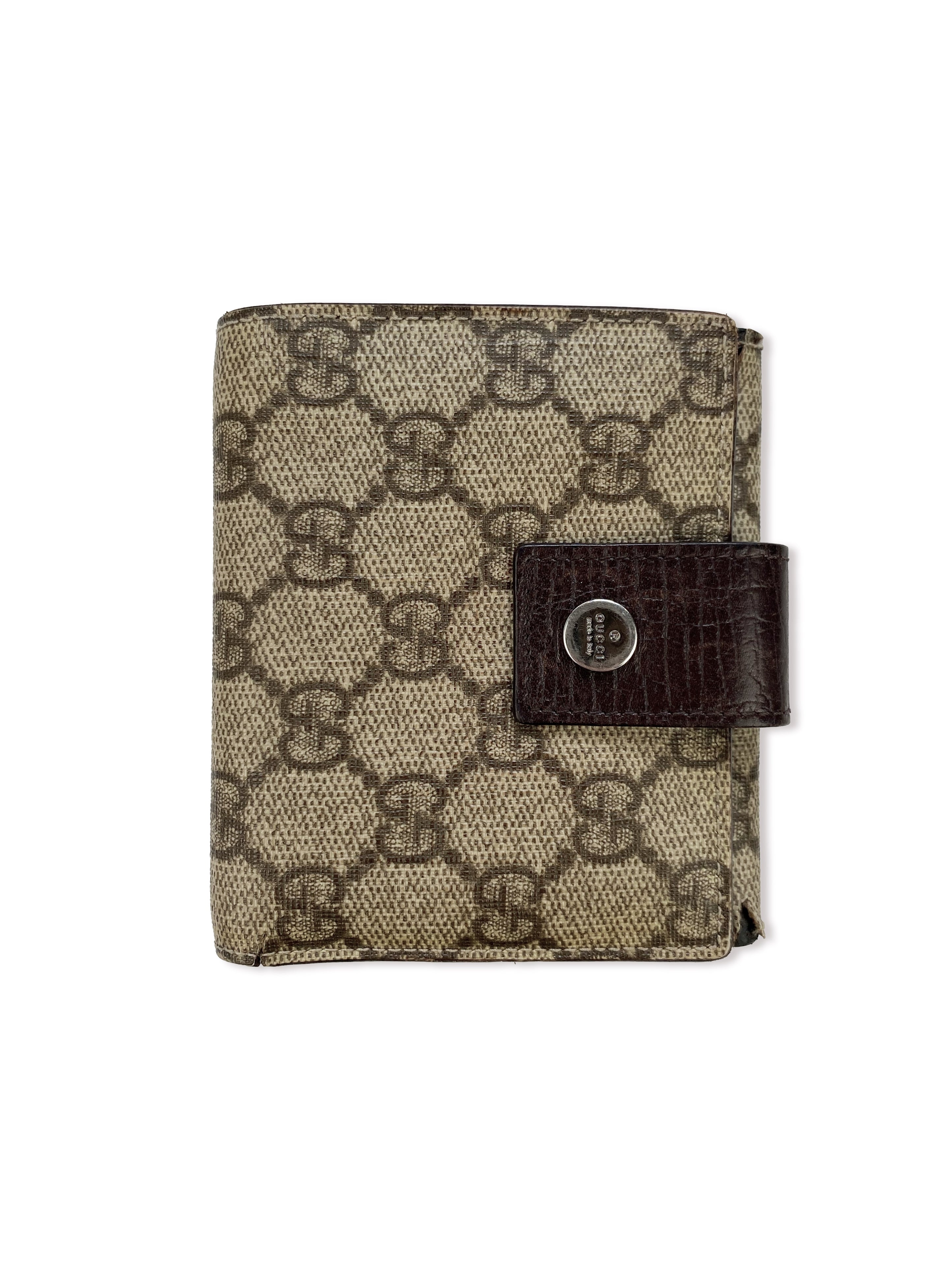 Gucci GG Monogram Bifold Button Clasp Wallet