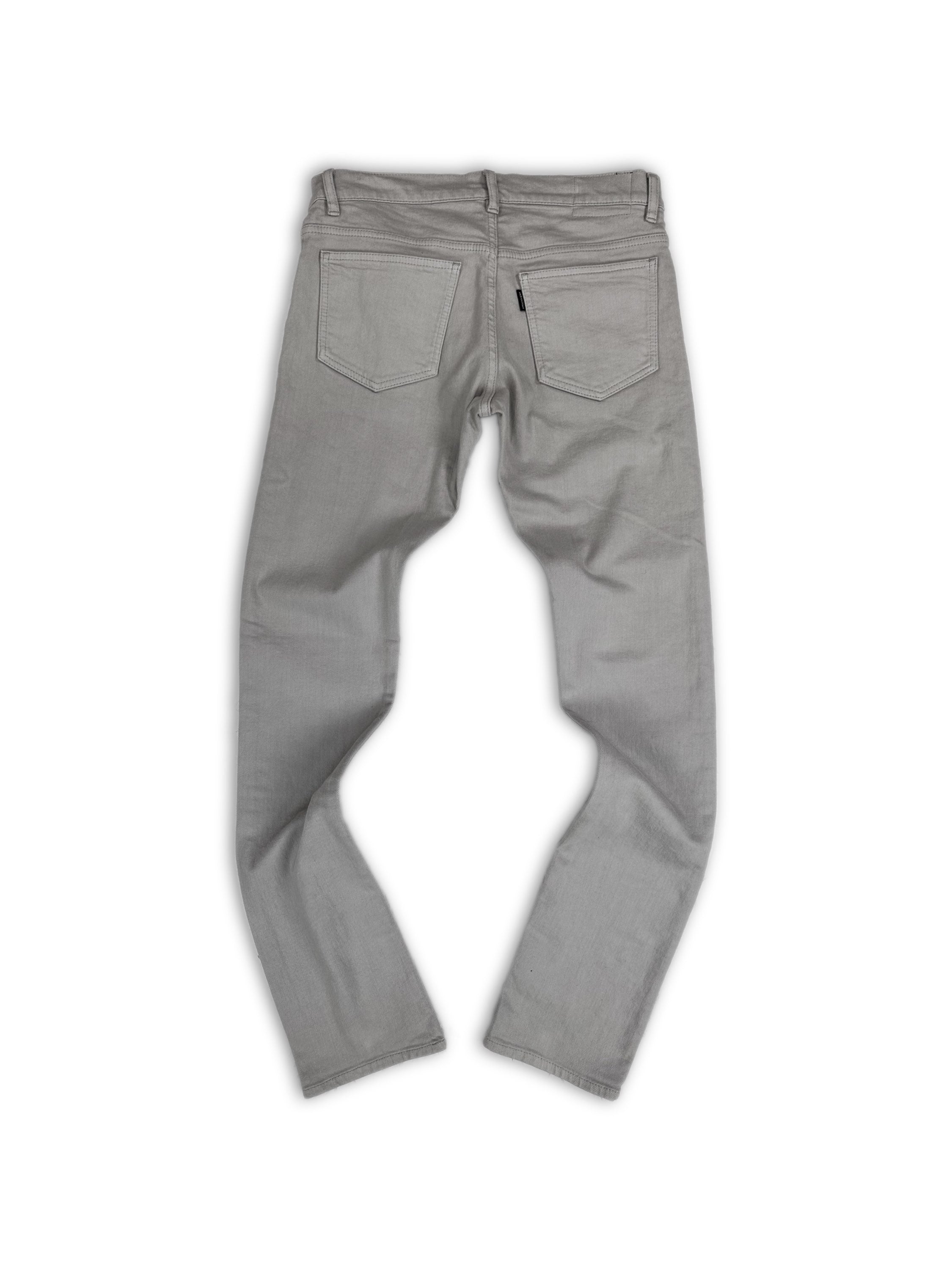 00s Attatchement Grey ‘5 Pocket’ Slim Cut Stacked Denim