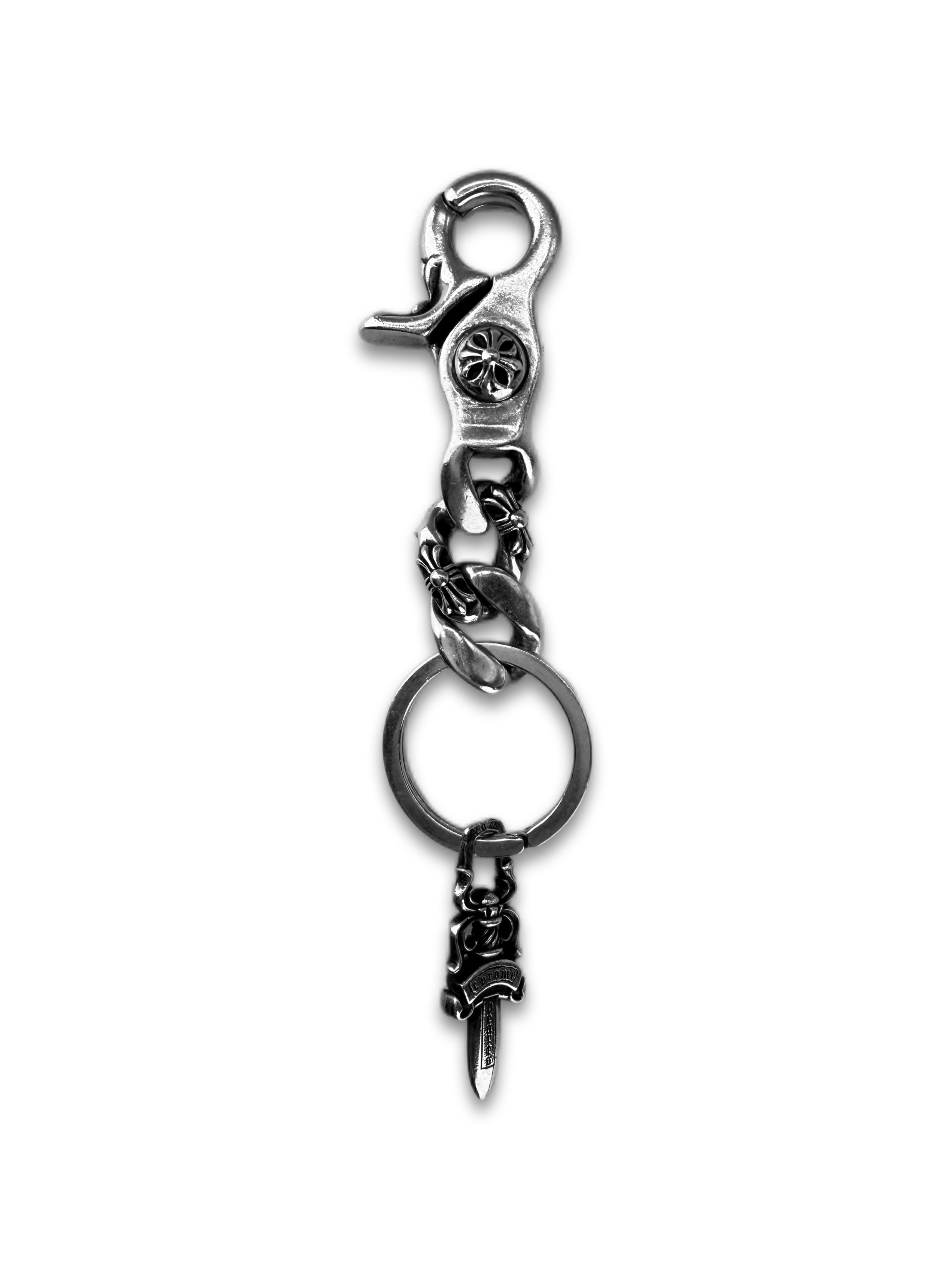 Chrome Hearts ‘Extra Fancy’ Lobster Clasp .925 Silver Keychain