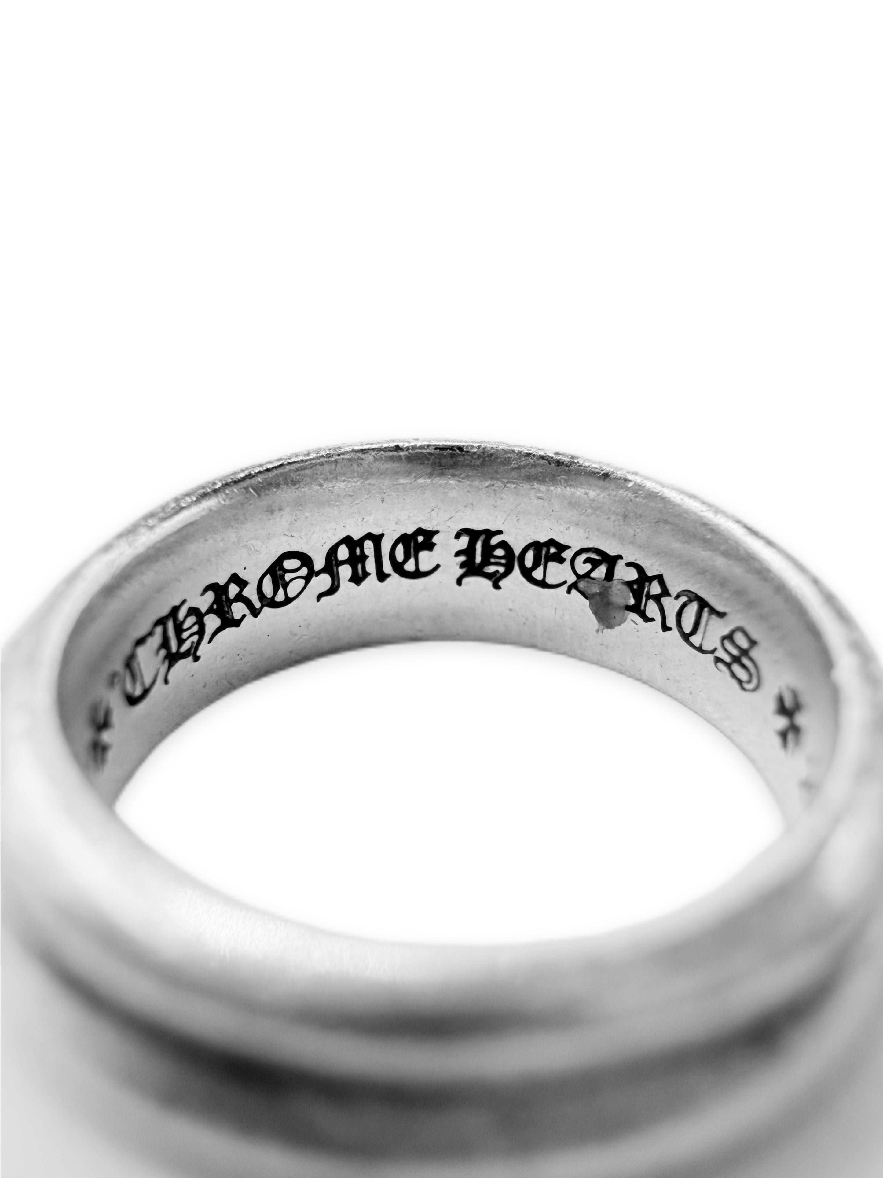 Chrome Hearts Half Split Dagger .925 Silver Ring Set