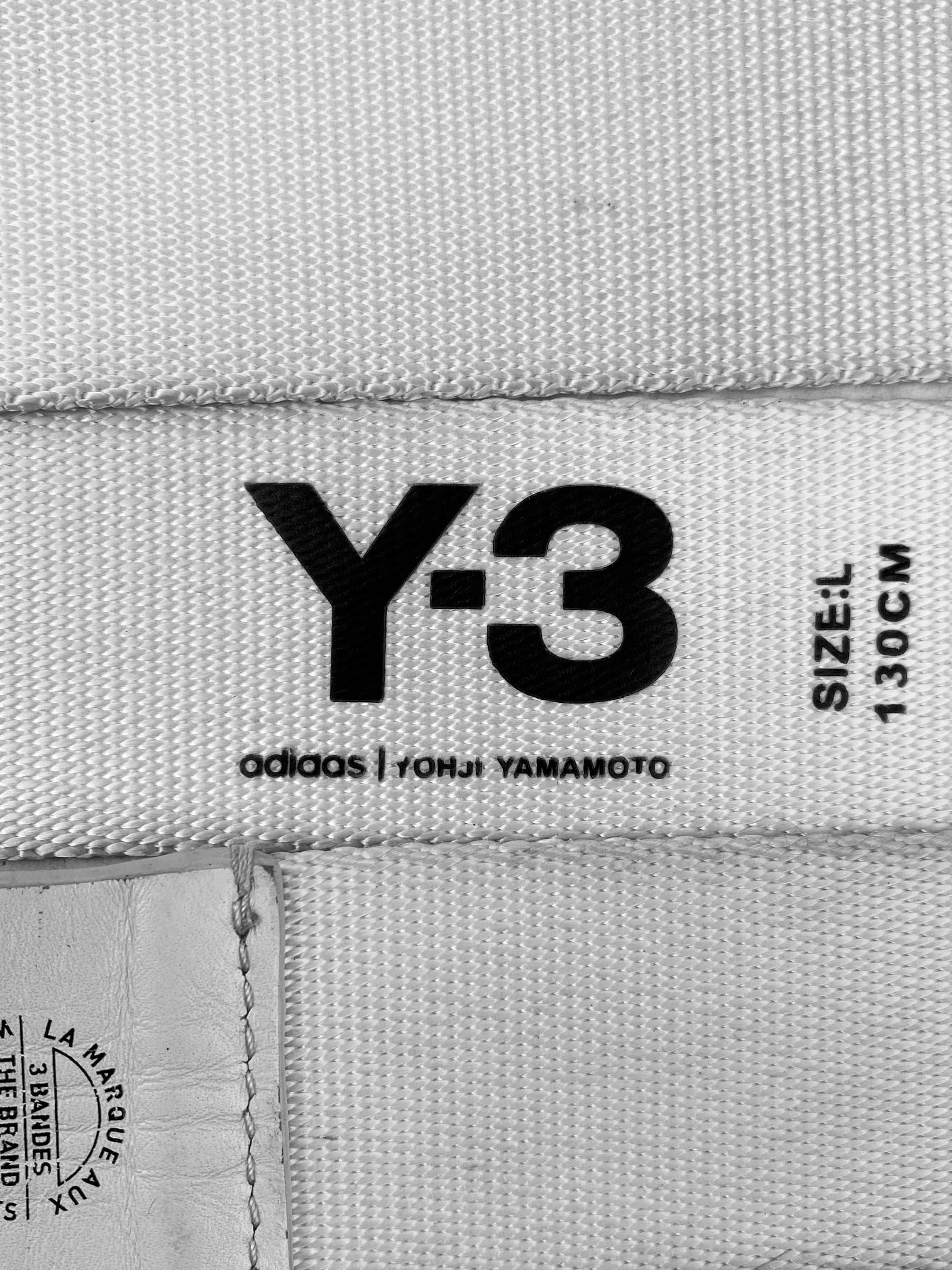 Y-3 by Yohji Yamamoto D-Ring White Belt