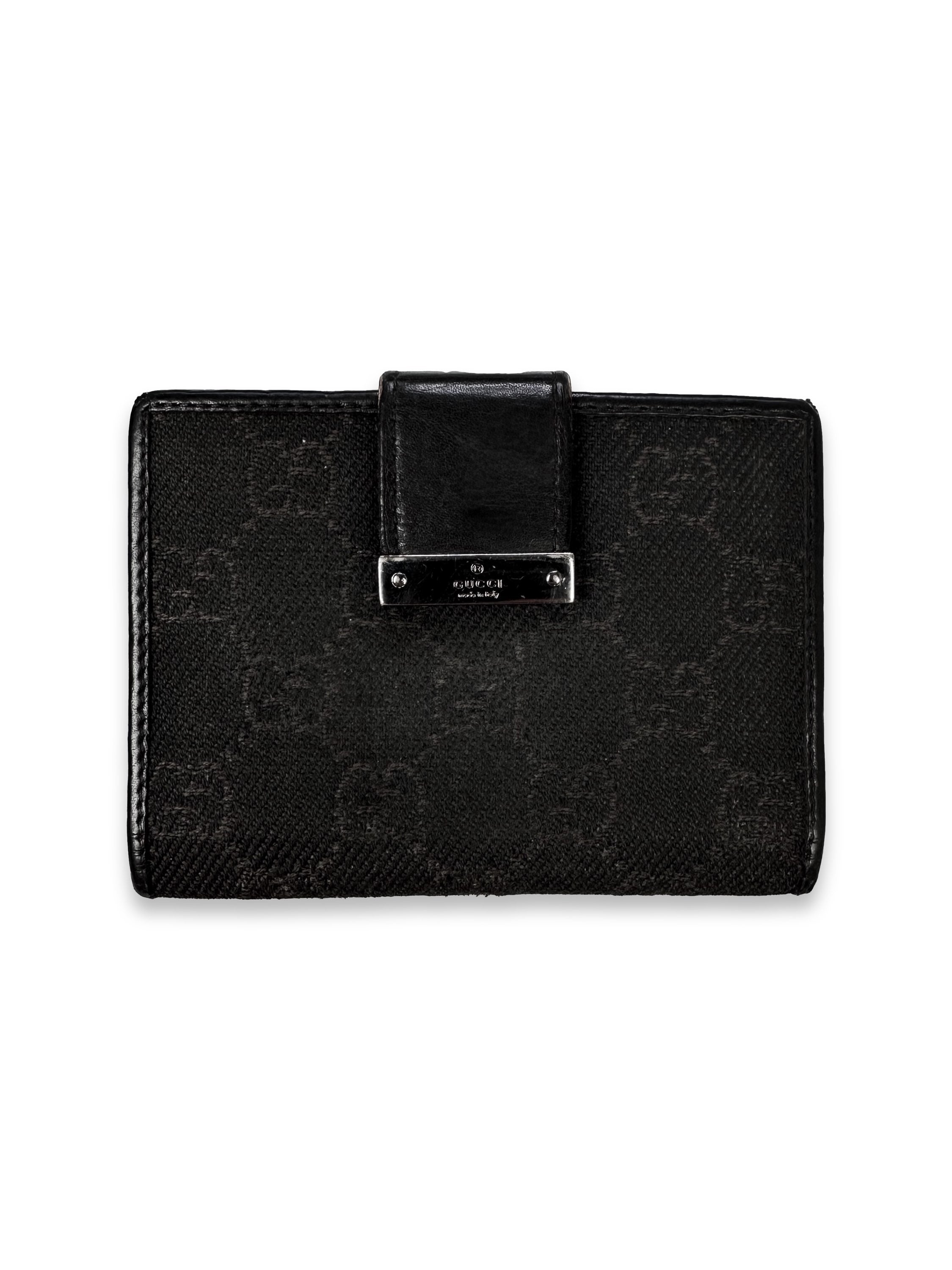 Gucci ‘GG’ Monogram Brown Leather Bifold Wallet