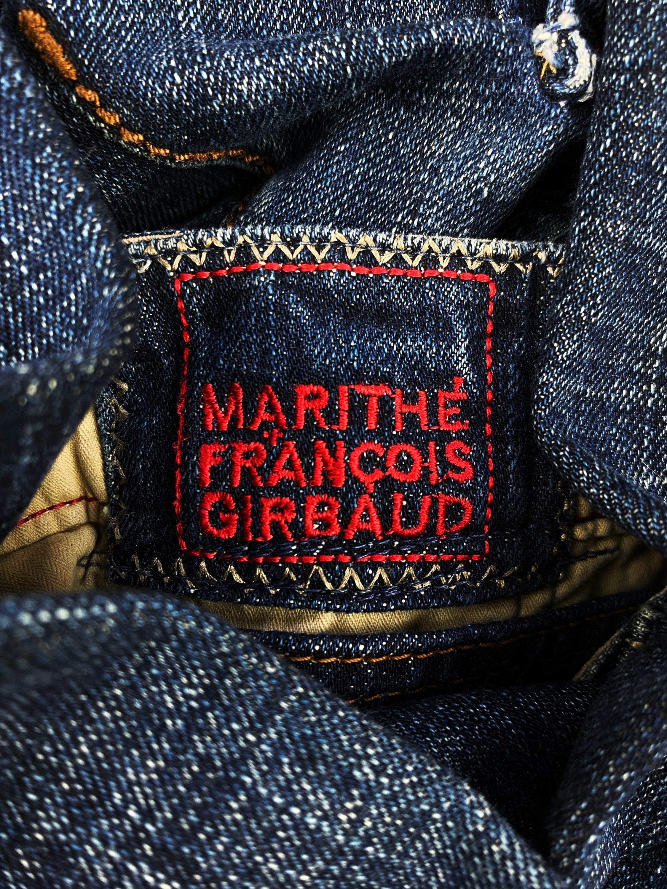 00s Marithe Francois Girbaud Dark Wash Reinforced Cargo Denim