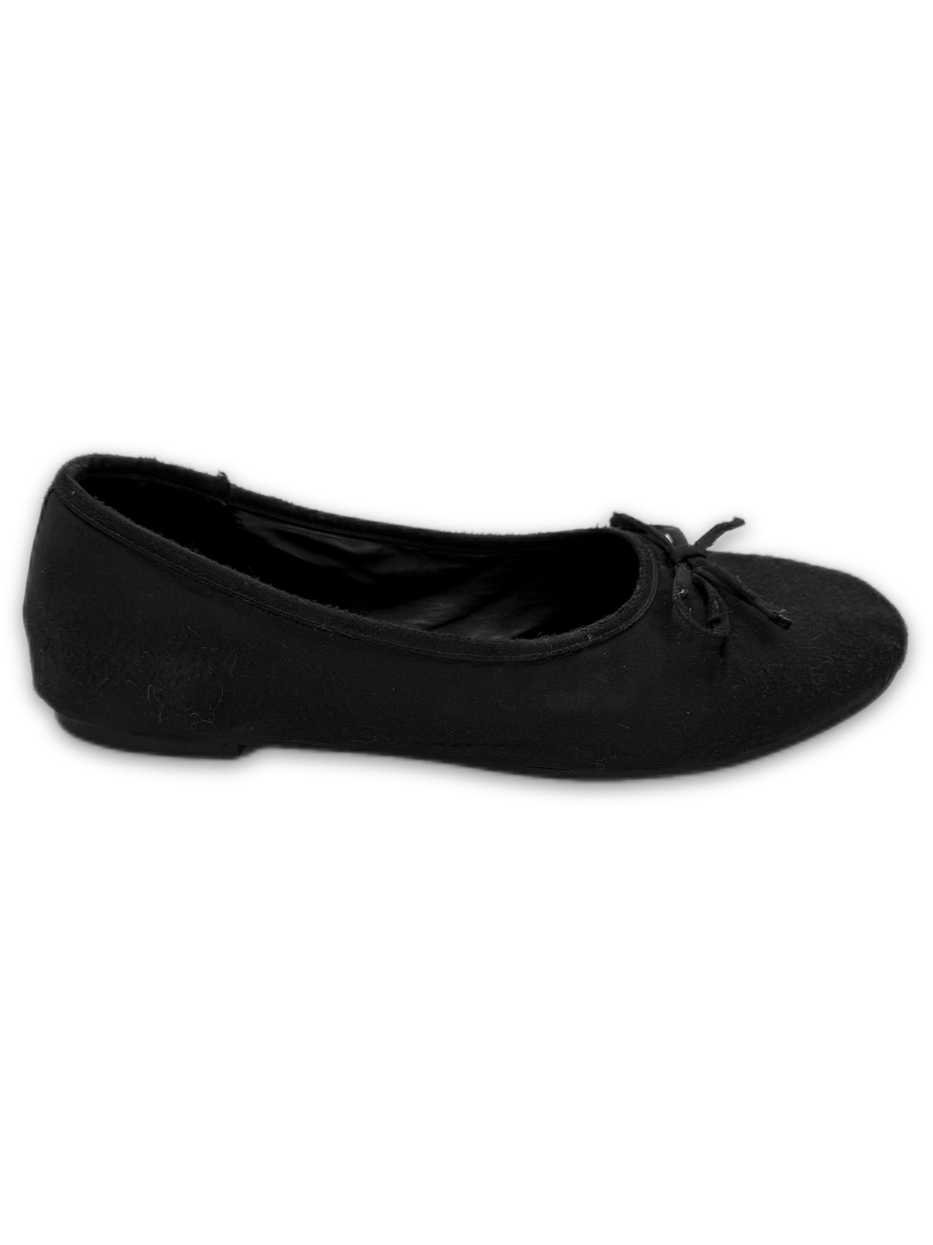 SS23 Balenciaga Mud Show Black Satin Leopold Ballet Flats