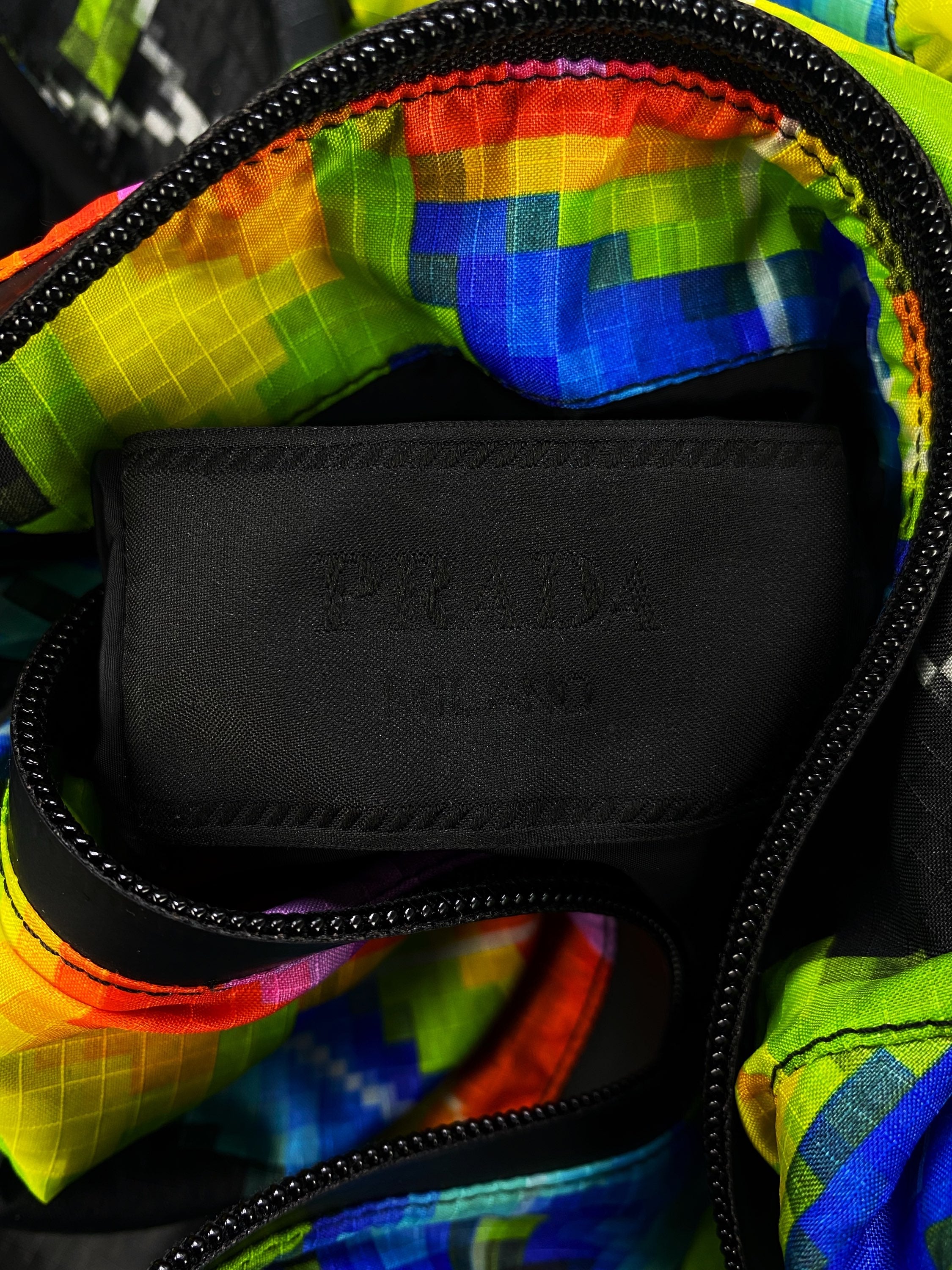 SS17 Prada ‘Radar’ Pixelated Ripstop Graphic Nylon Jacket