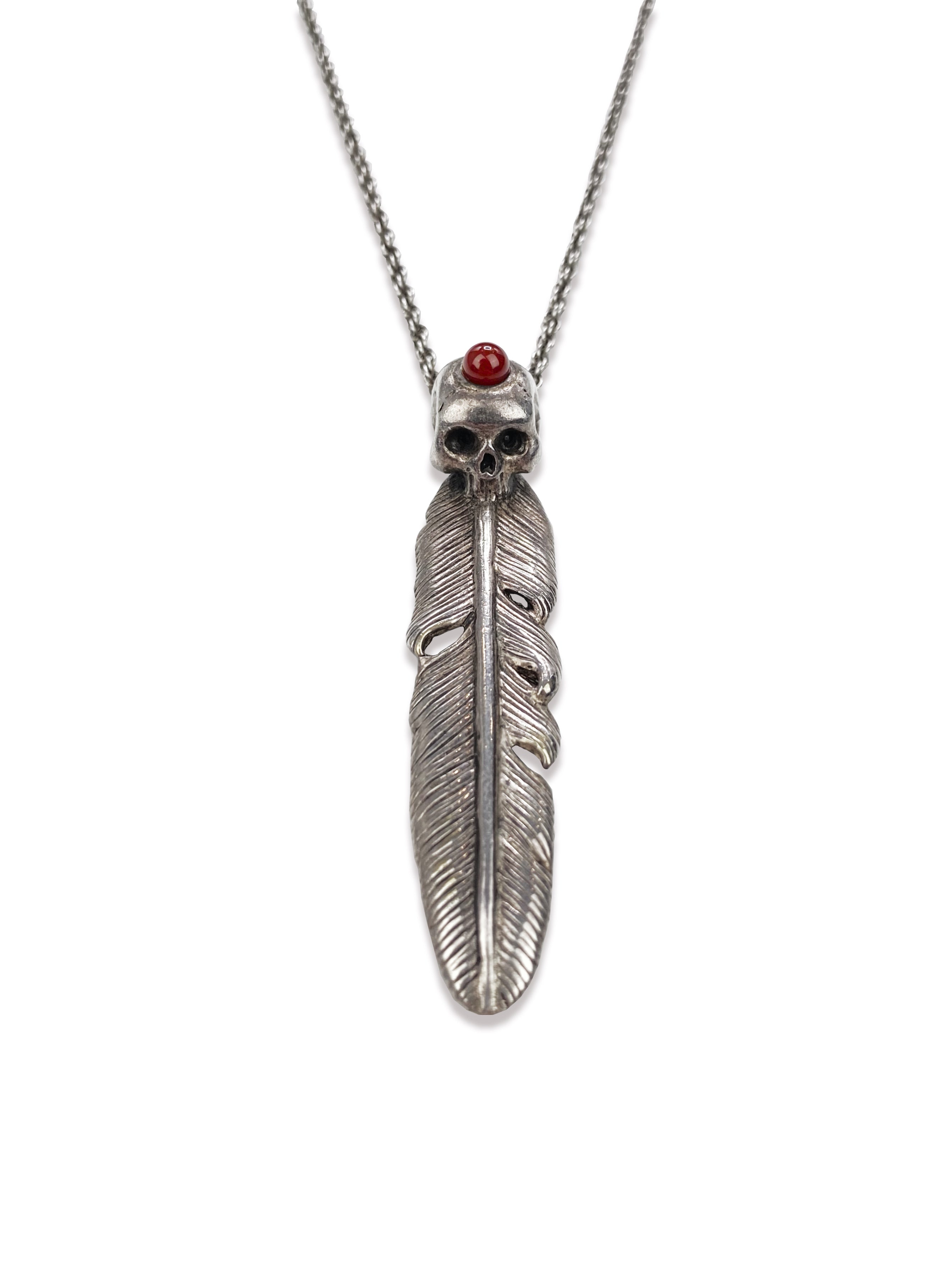 AW05 Number (N)ine x Magical Design .950 Silver Feather Necklace
