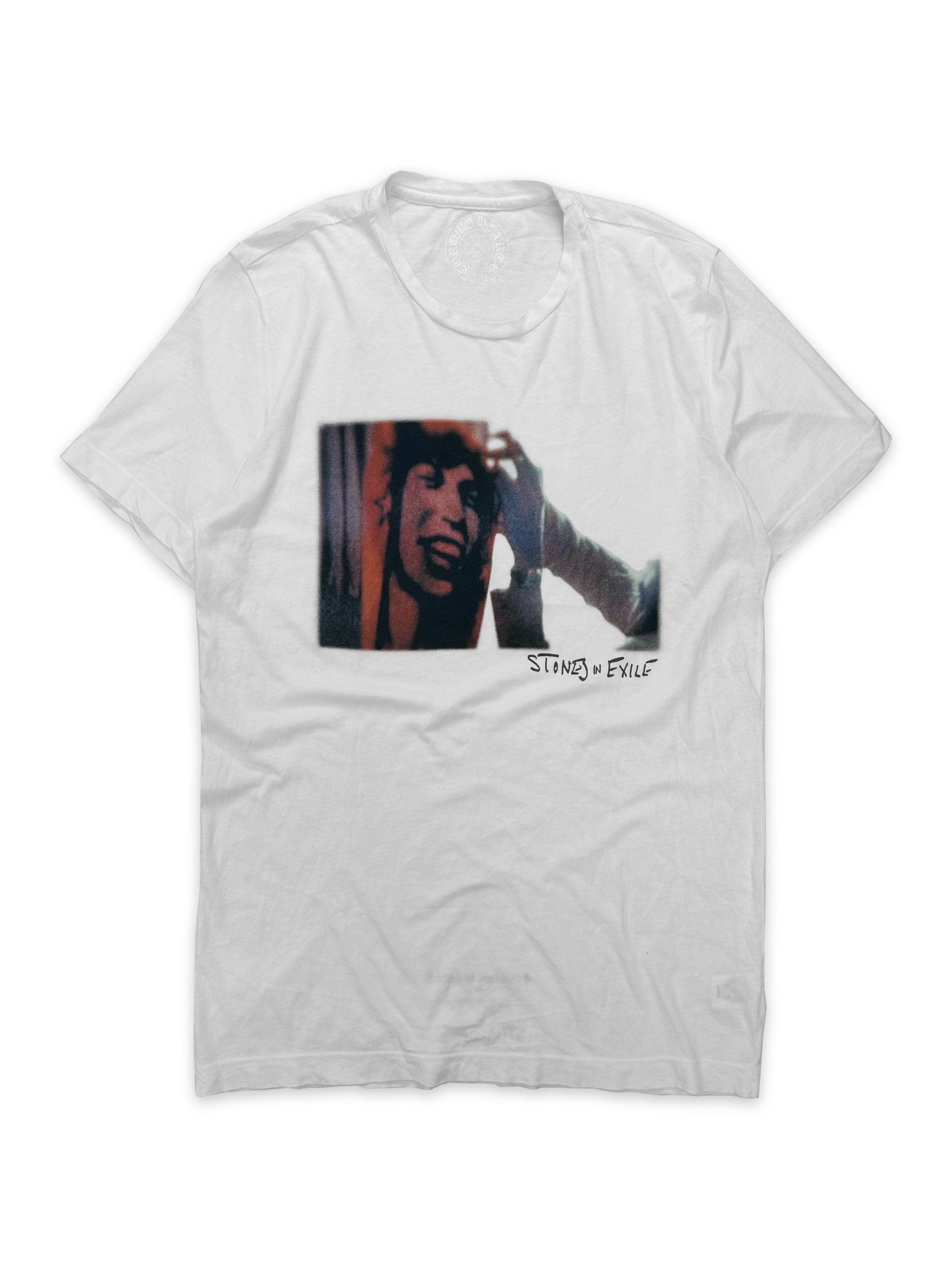 Chrome Hearts x Rolling Stones ‘Stones in Exile’ White T-Shirt
