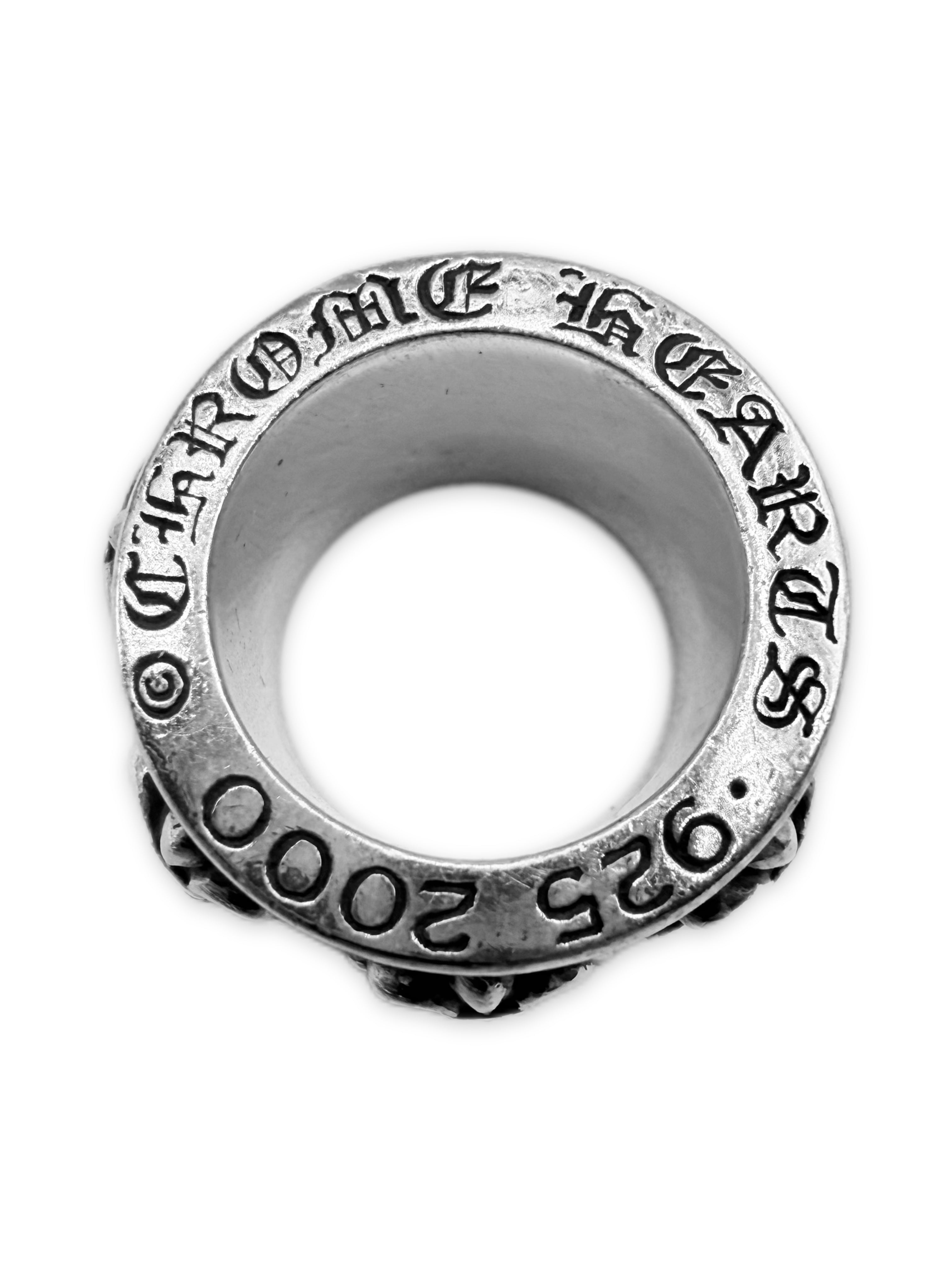 Chrome Hearts Fleur de Lis .925 Silver Spinner Ring