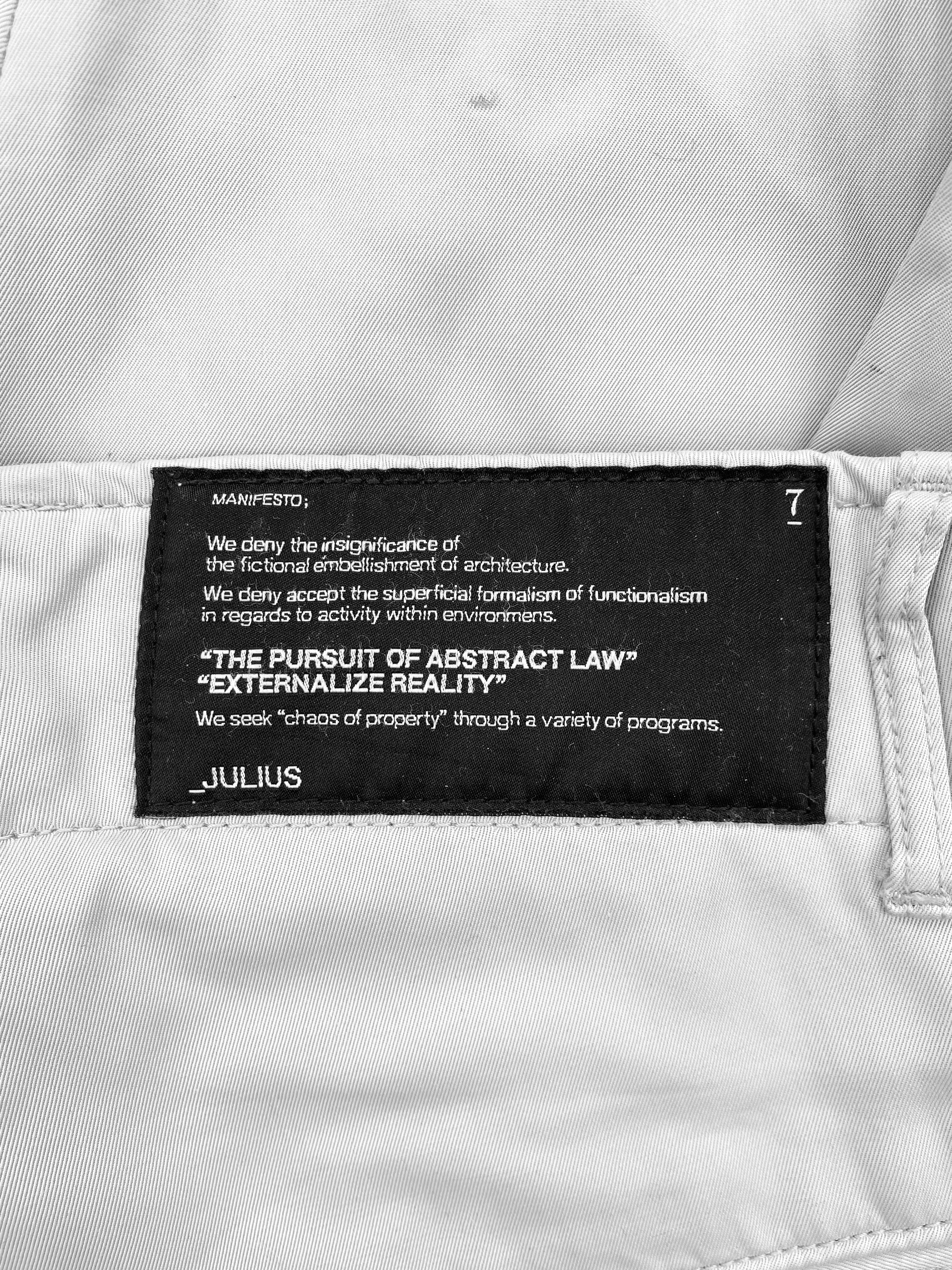 SS10 Julius Multi-zip “Neurbanvölker” Astro Cargo Pants