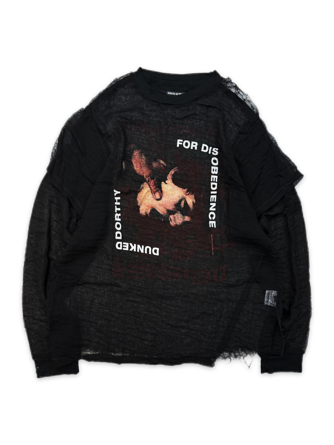 AW23 Enfants Riches Deprimes Dunked Dorothy Mesh Long Sleeve
