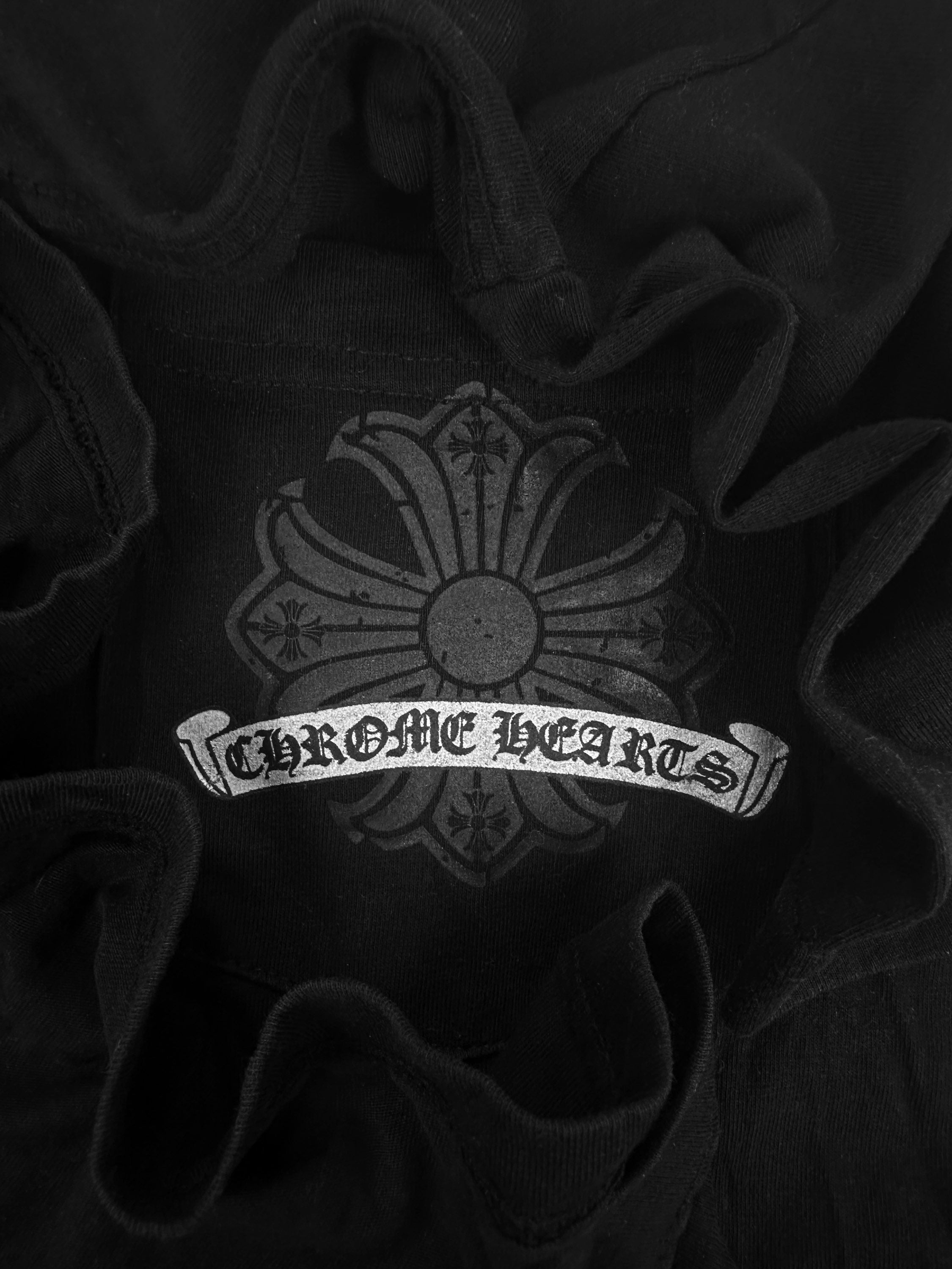 Chrome Hearts Fleur Logo Black Pocket T-Shirt