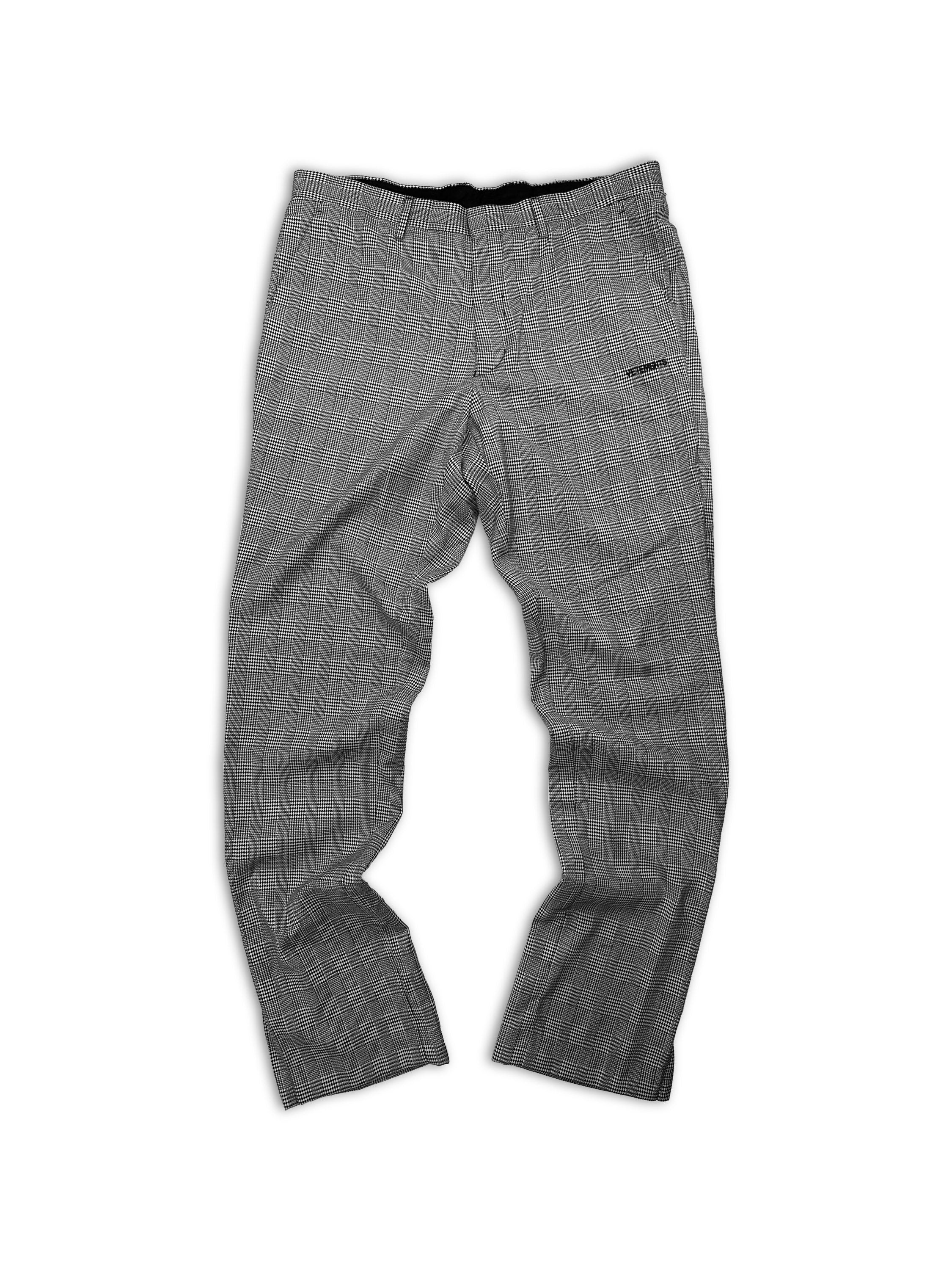 AW19 Vêtements ‘Houndstooth’ Flared Wide Cut Pants