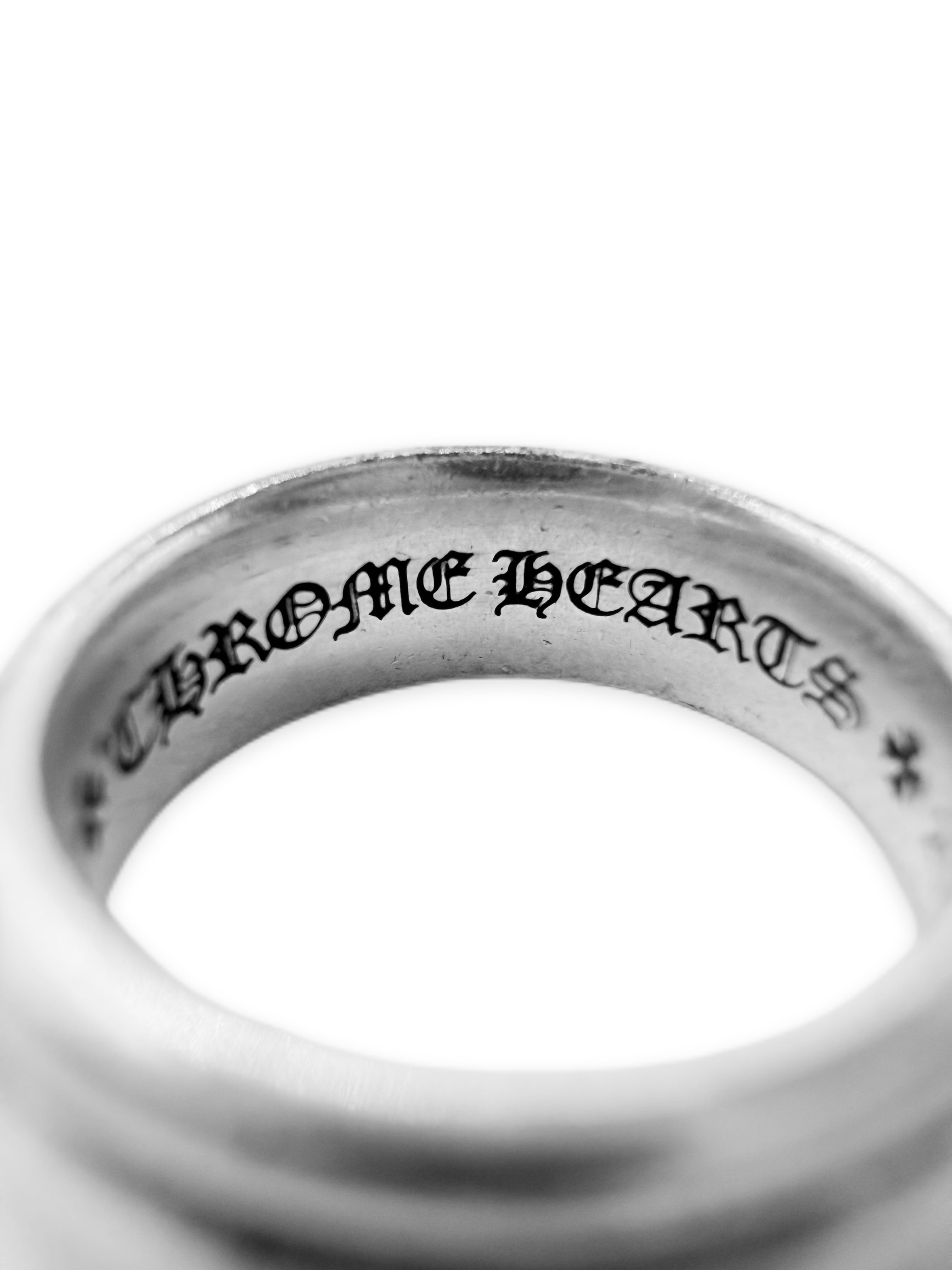 Chrome Hearts Half Split Dagger .925 Silver Ring Set