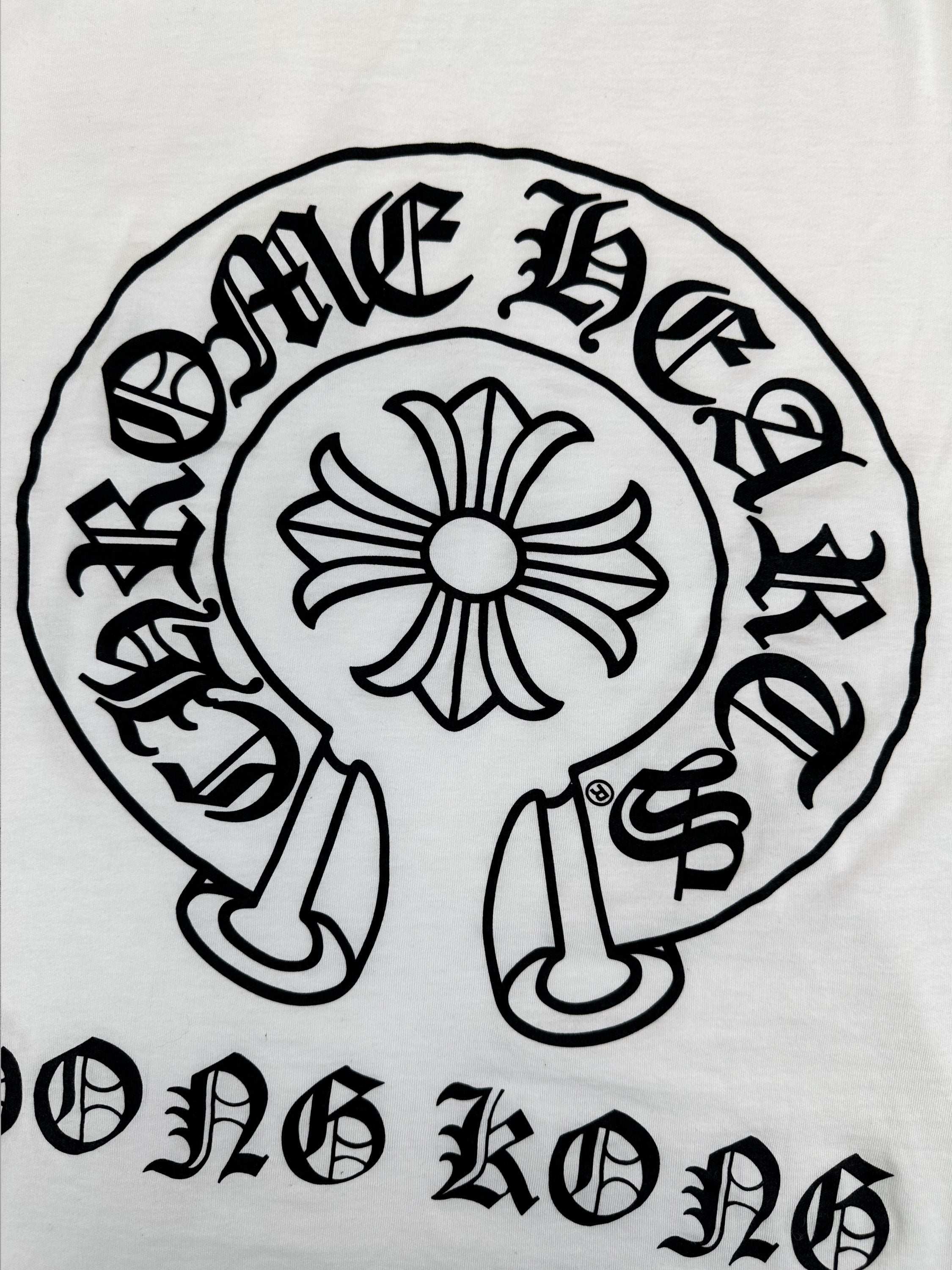 Chrome Hearts ‘Horseshoe’ Logo Hong Kong Exclusive White T-Shirt