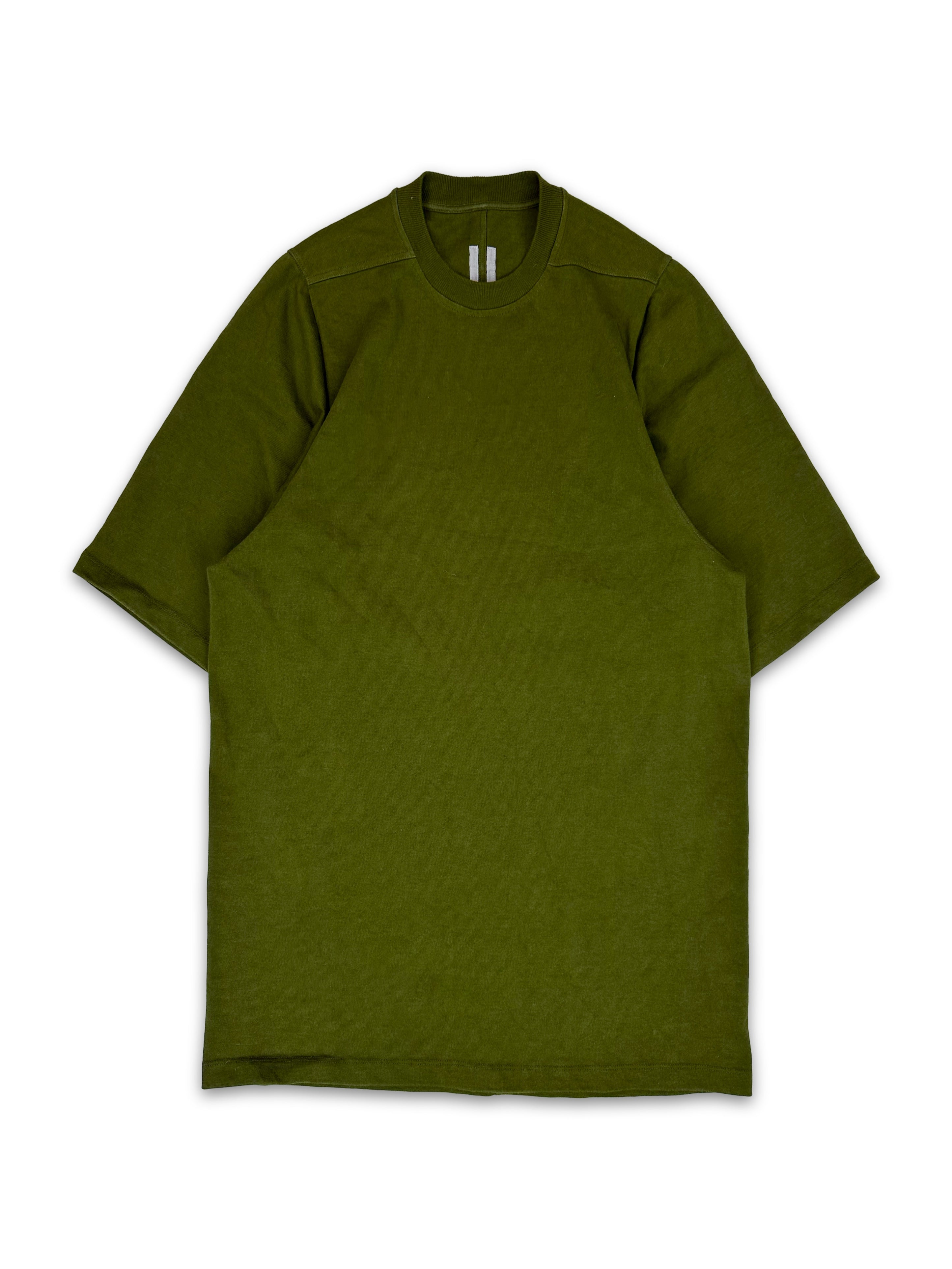 AW18 Rick Owens ‘Sisyphus’ Olive Green Heavy Weight Tall T-Shirt