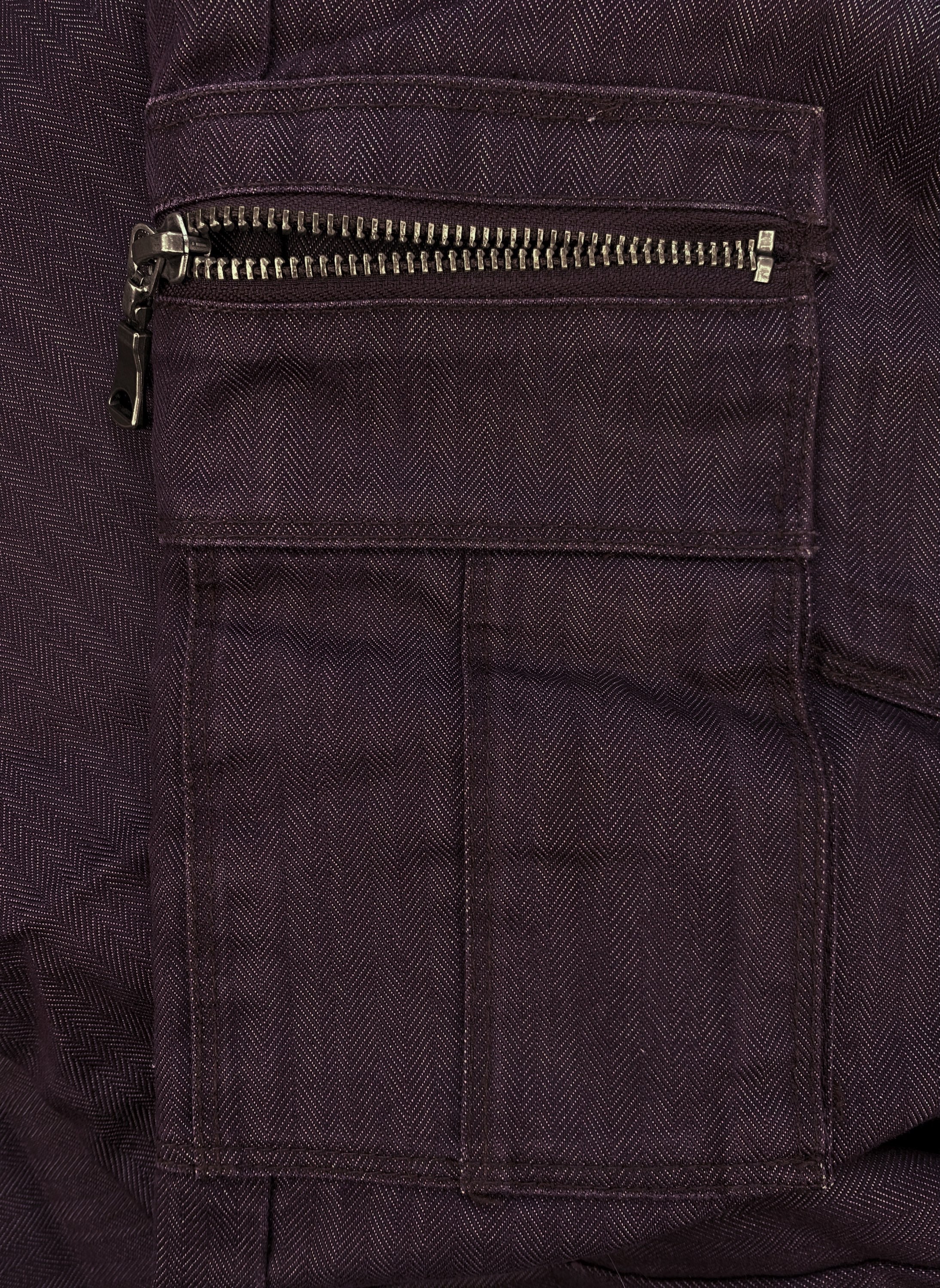 00s Semantic Design Burgundy Multi Pocket Cargo Pants