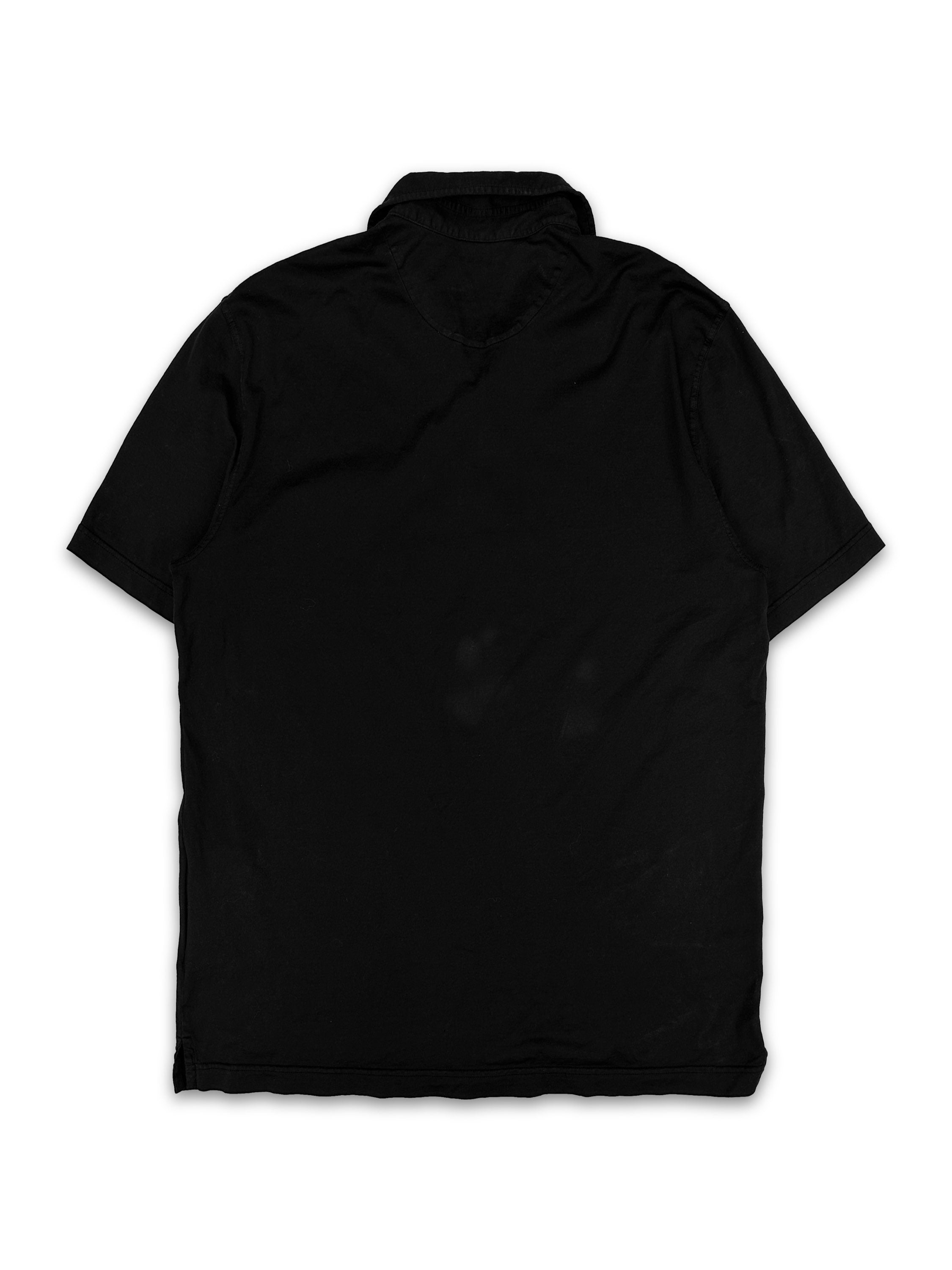 SS23 Prada ‘Triangle Logo’ Black Collared Polo Shirt