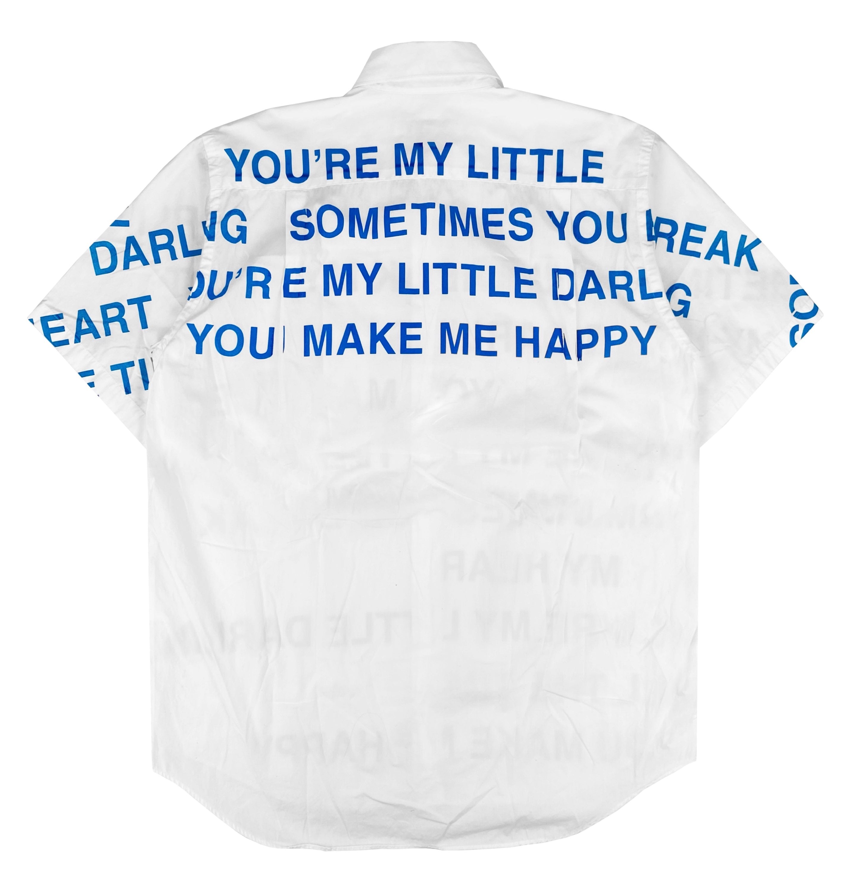 SS02 Junya Watanabe ‘Break My Heart’ Poem Button Up Shirt