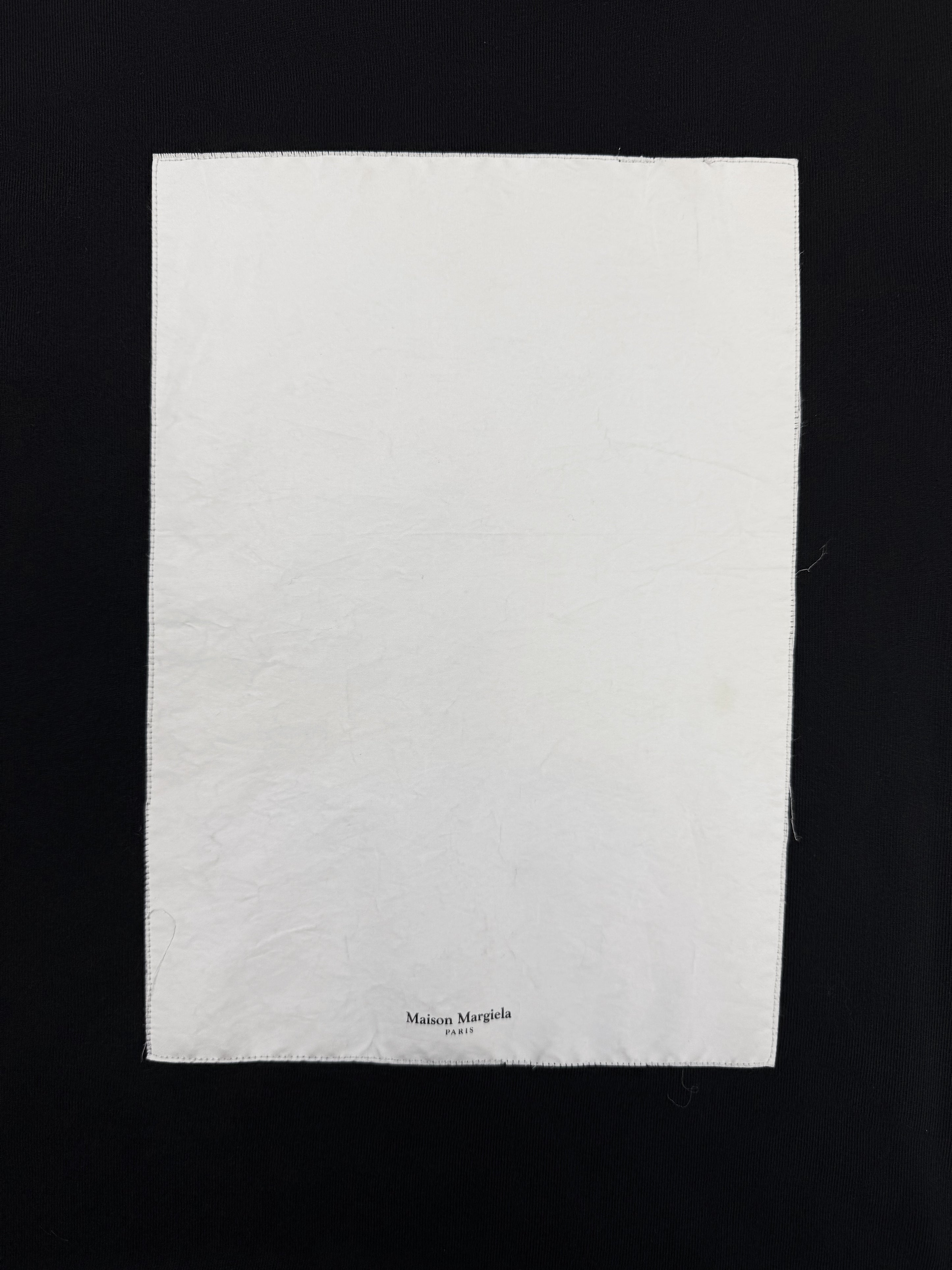 SS18 Maison Margiela ‘White Board’ Black Heavy Weight Crewneck