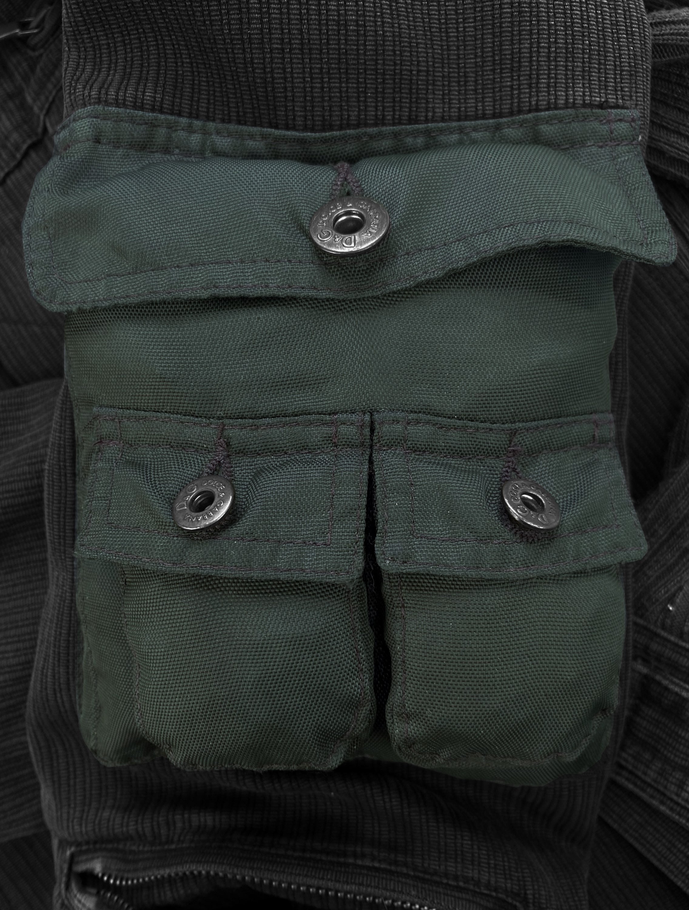 2000’s Dolce & Gabbana 3D Cargo Pocket Metallic Corduroy Jacket