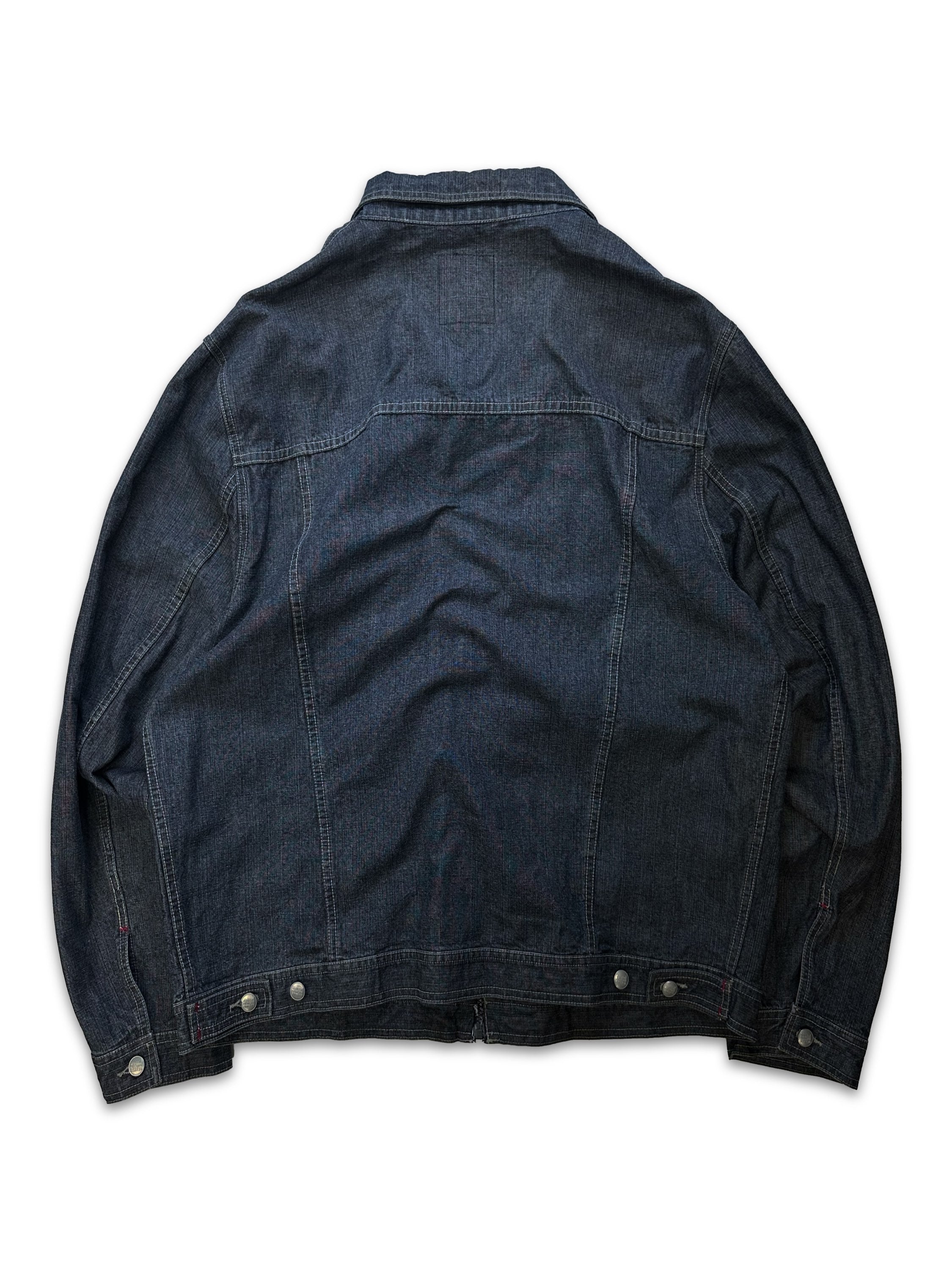 00s Marithe Francois Girbaud Dark Wash Blue Denim Jacket