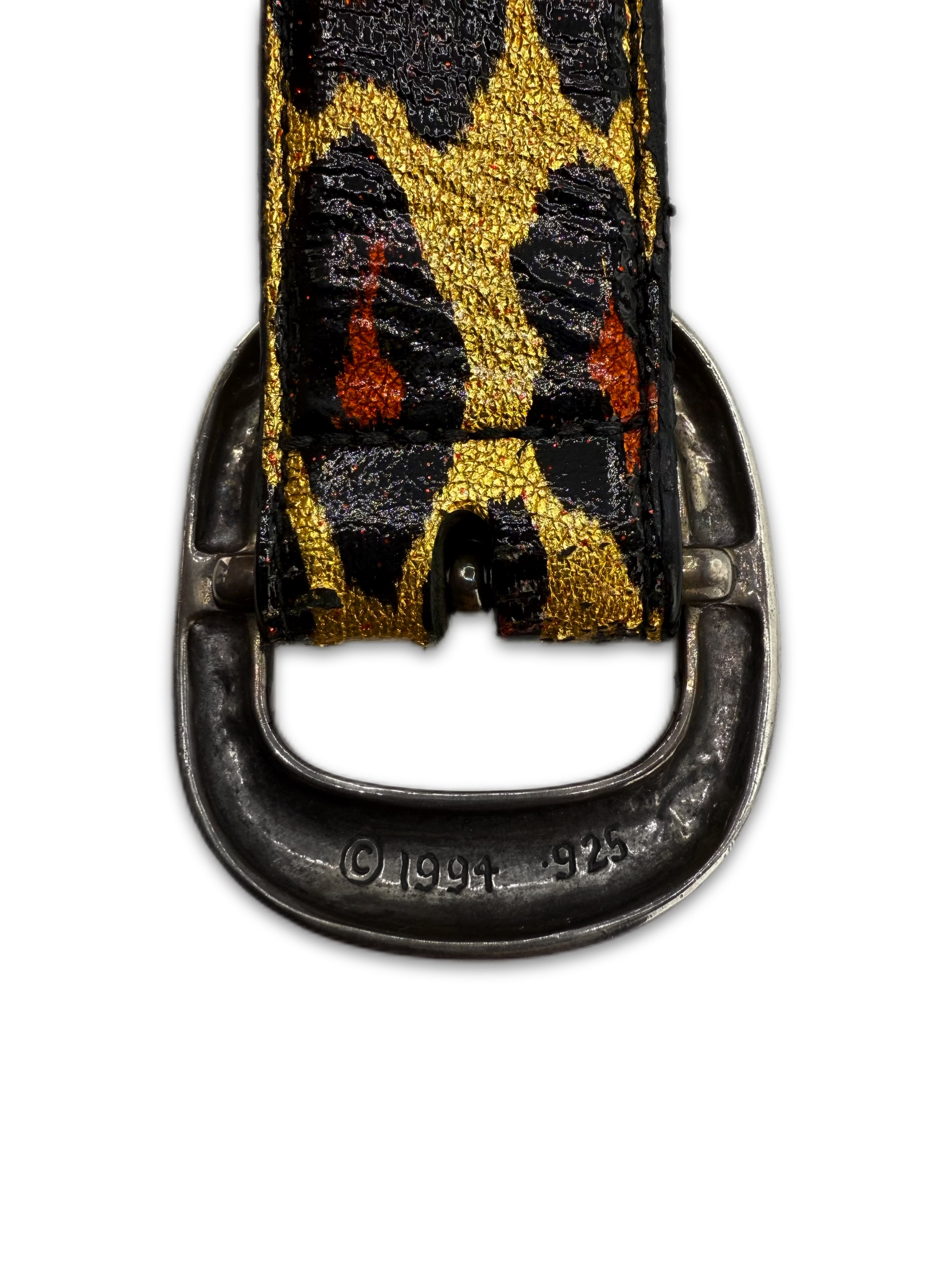 Chrome Hearts ‘Leopard’ Gunslinger Buckle .925 Silver Belt