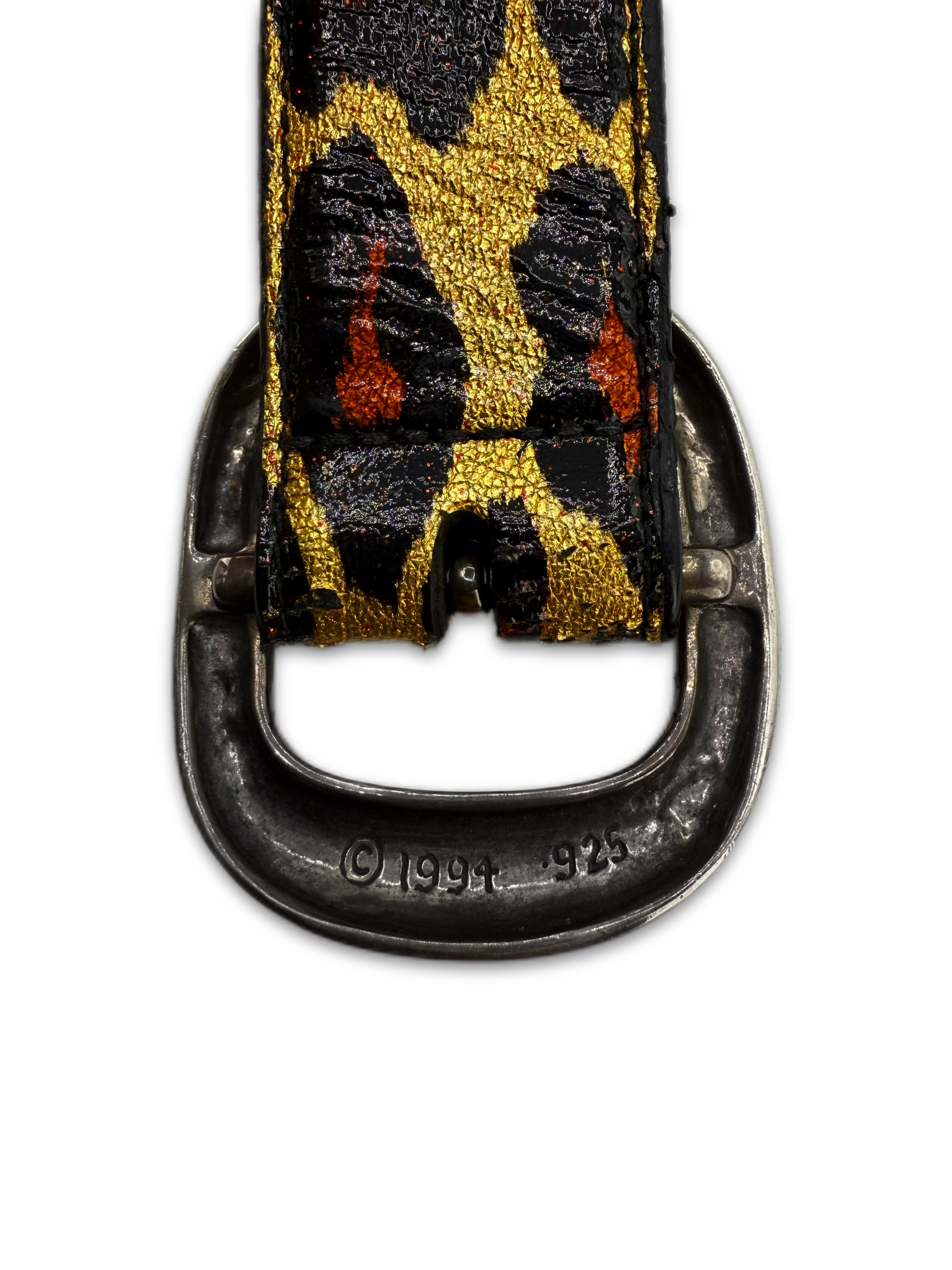 Chrome Hearts ‘Leopard’ Gunslinger Buckle .925 Silver Belt