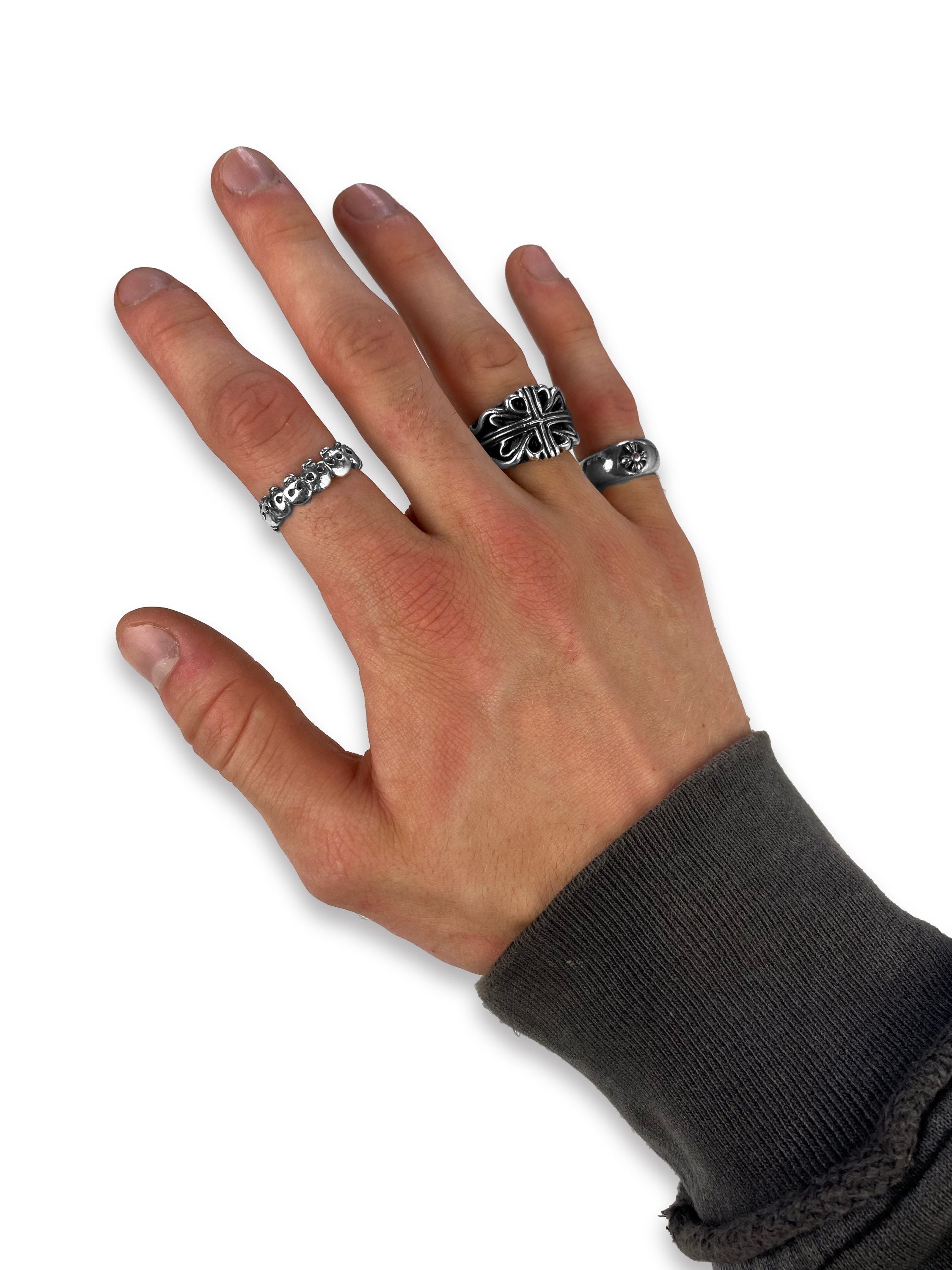 A&G Rock ‘n Roll Couture .925 Silver Cross Ring