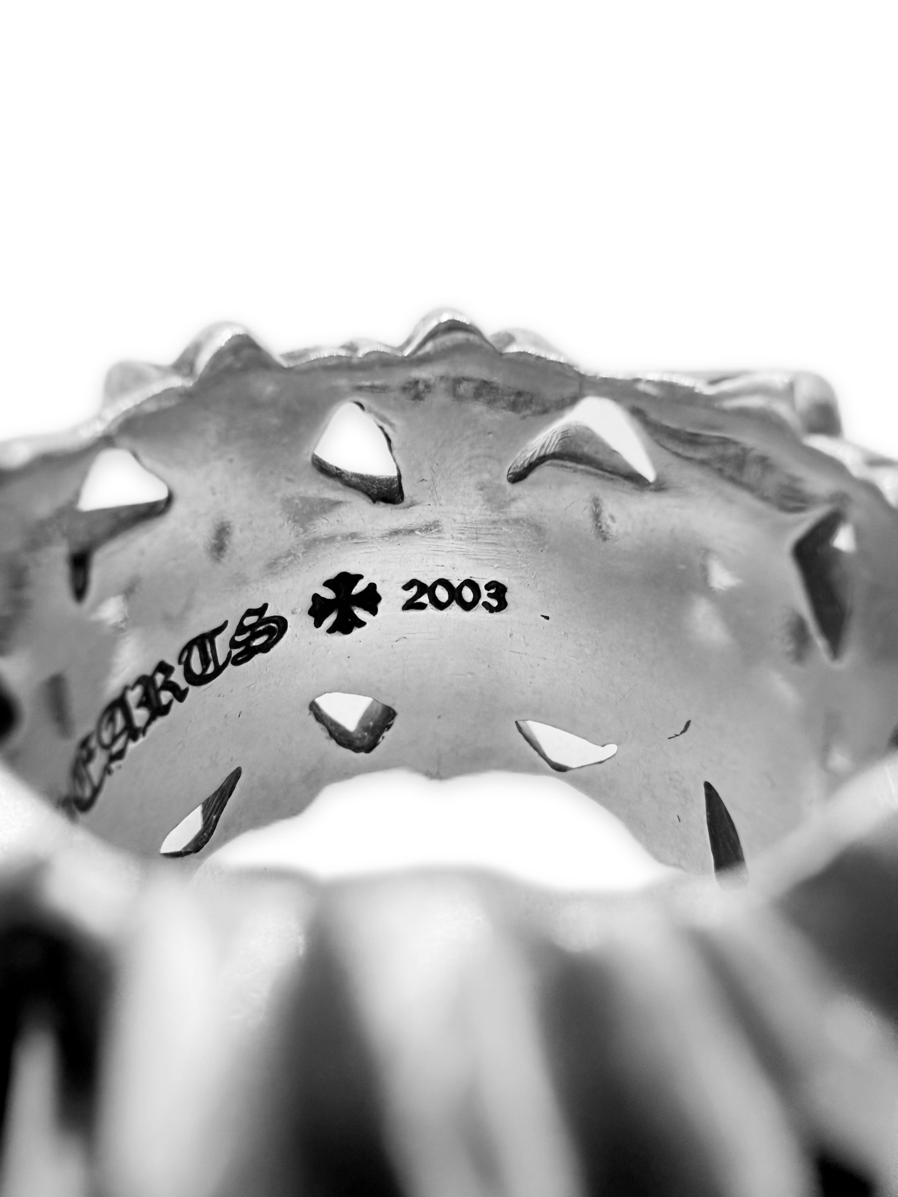 Chrome Hearts Square Cemetery Cross .925 Silver Ring