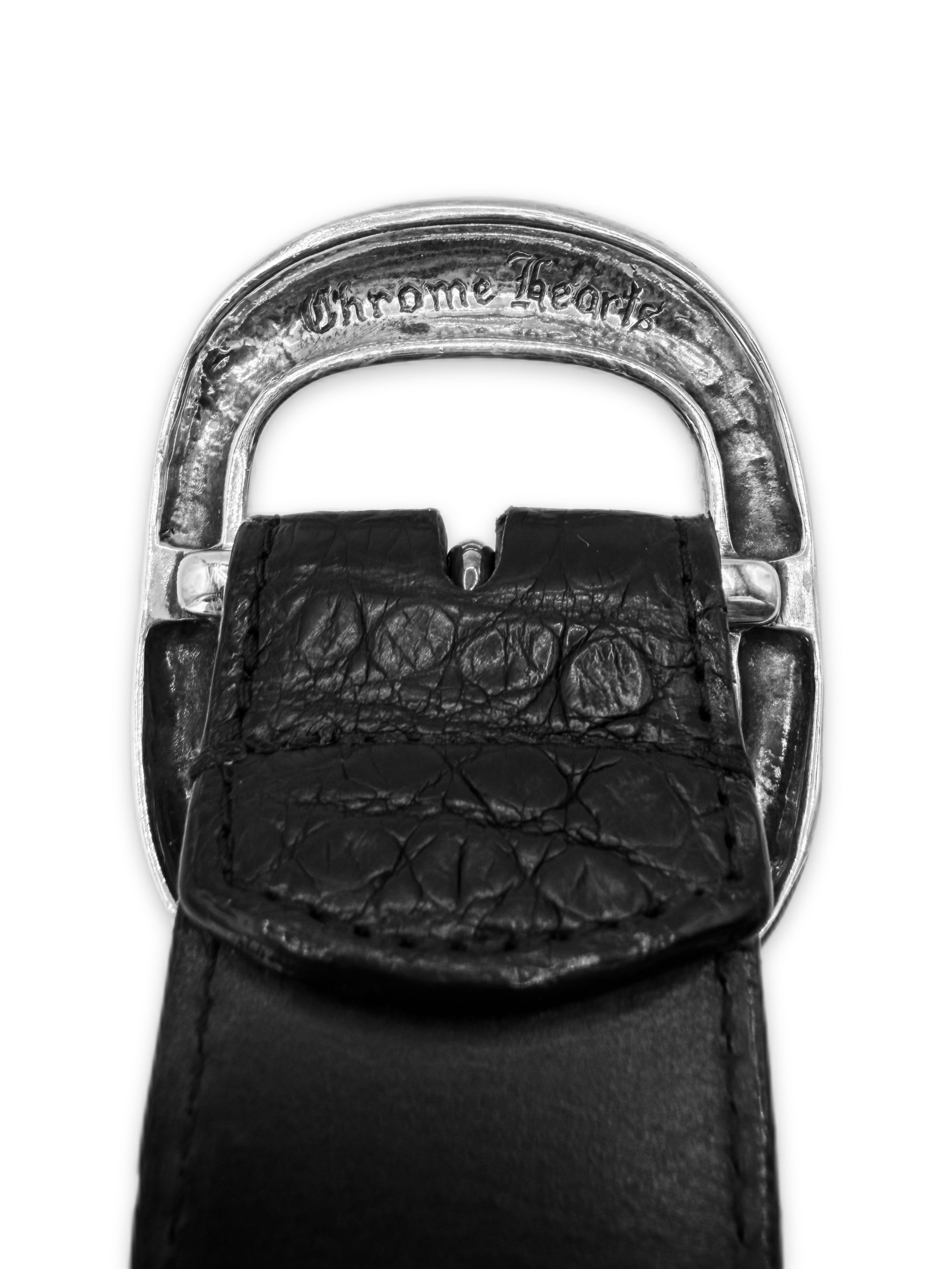 Chrome Hearts Alligator Leather ‘Gunslinger’ .925 Silver Belt