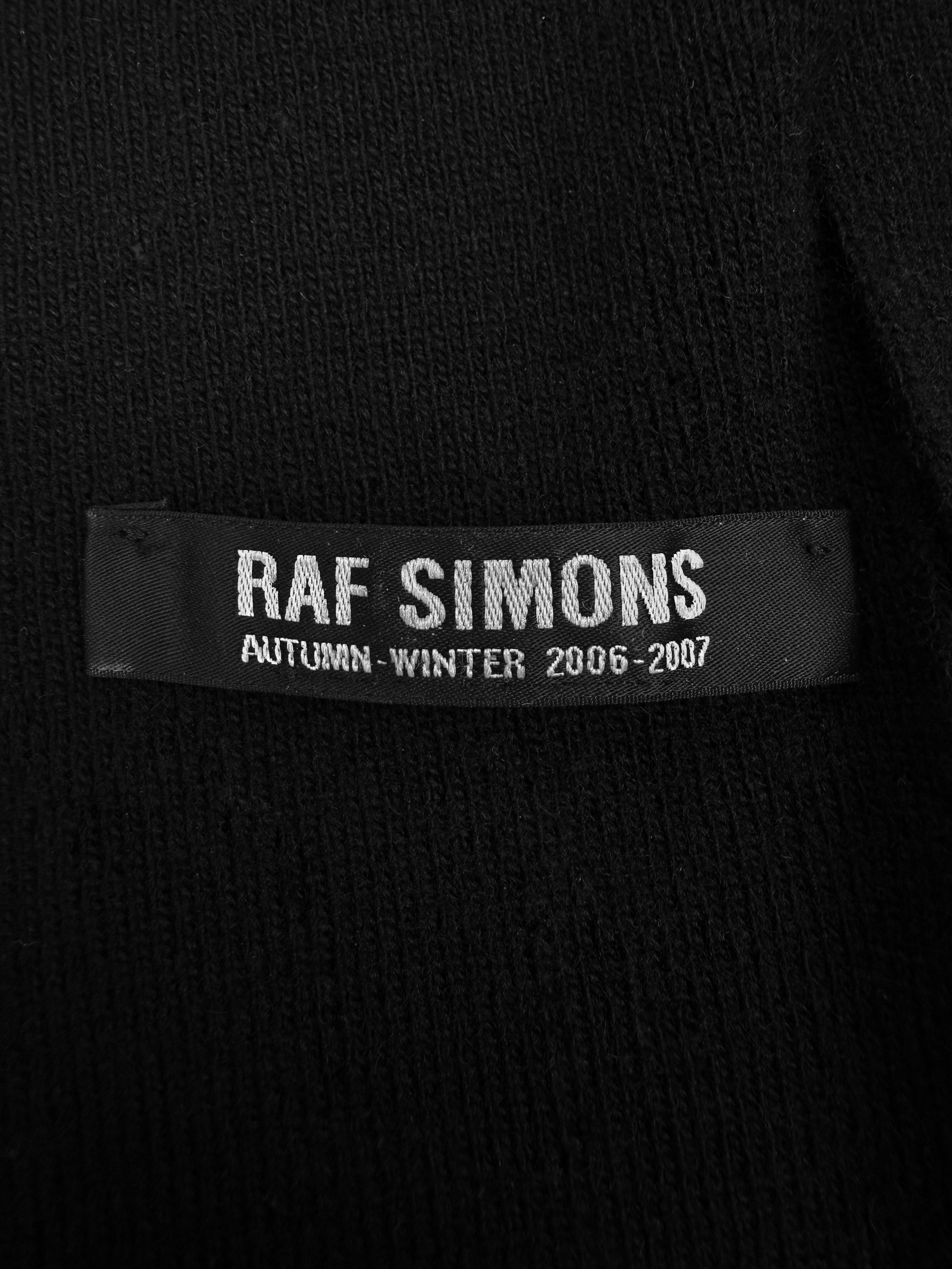 AW06 Raf Simons Quad-Layered Black Extra Long Scarf