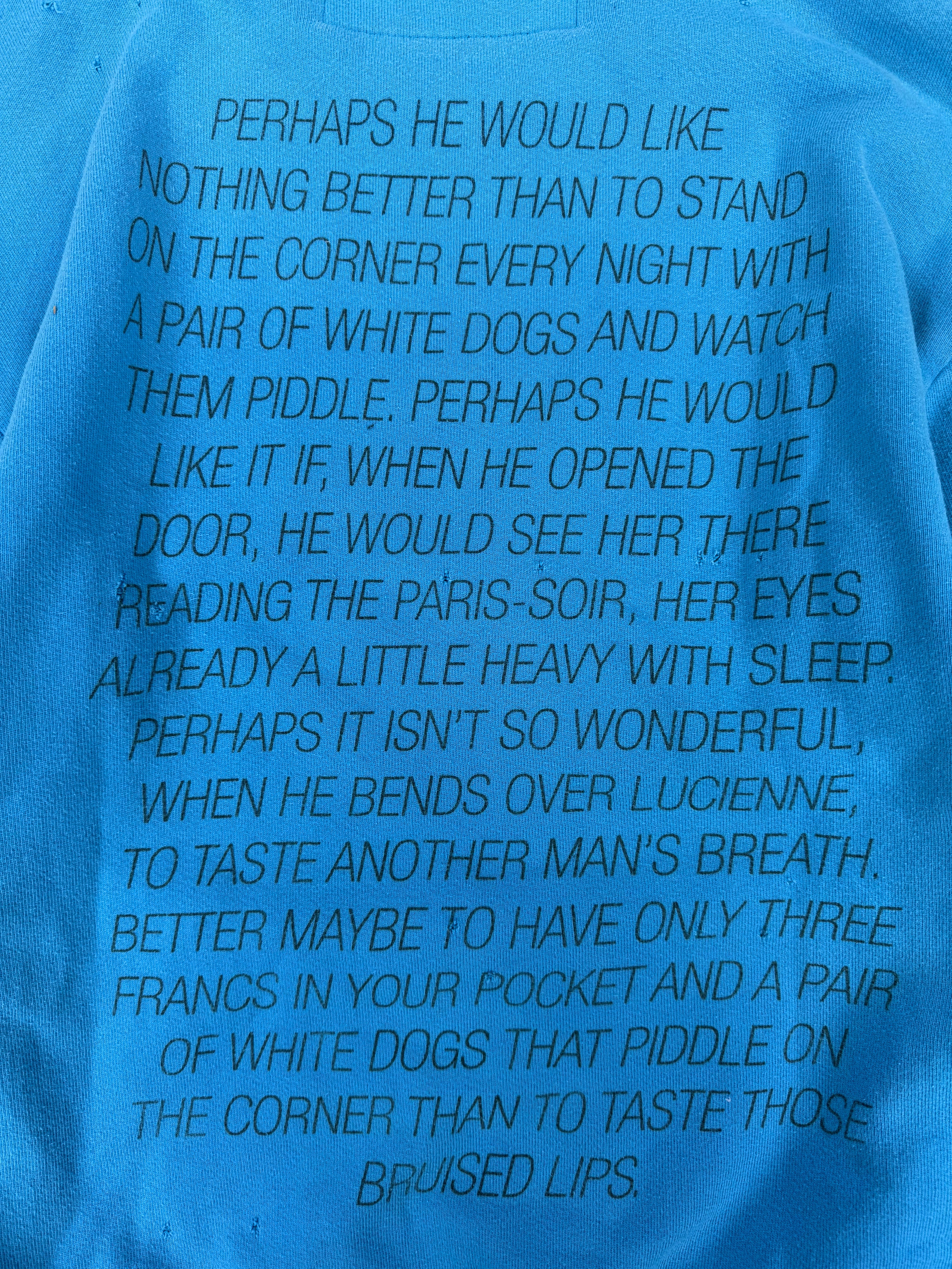 SS17 Enfants Riches Deprimes ‘Tropic of Cancer’ Blue Graphic Crewneck
