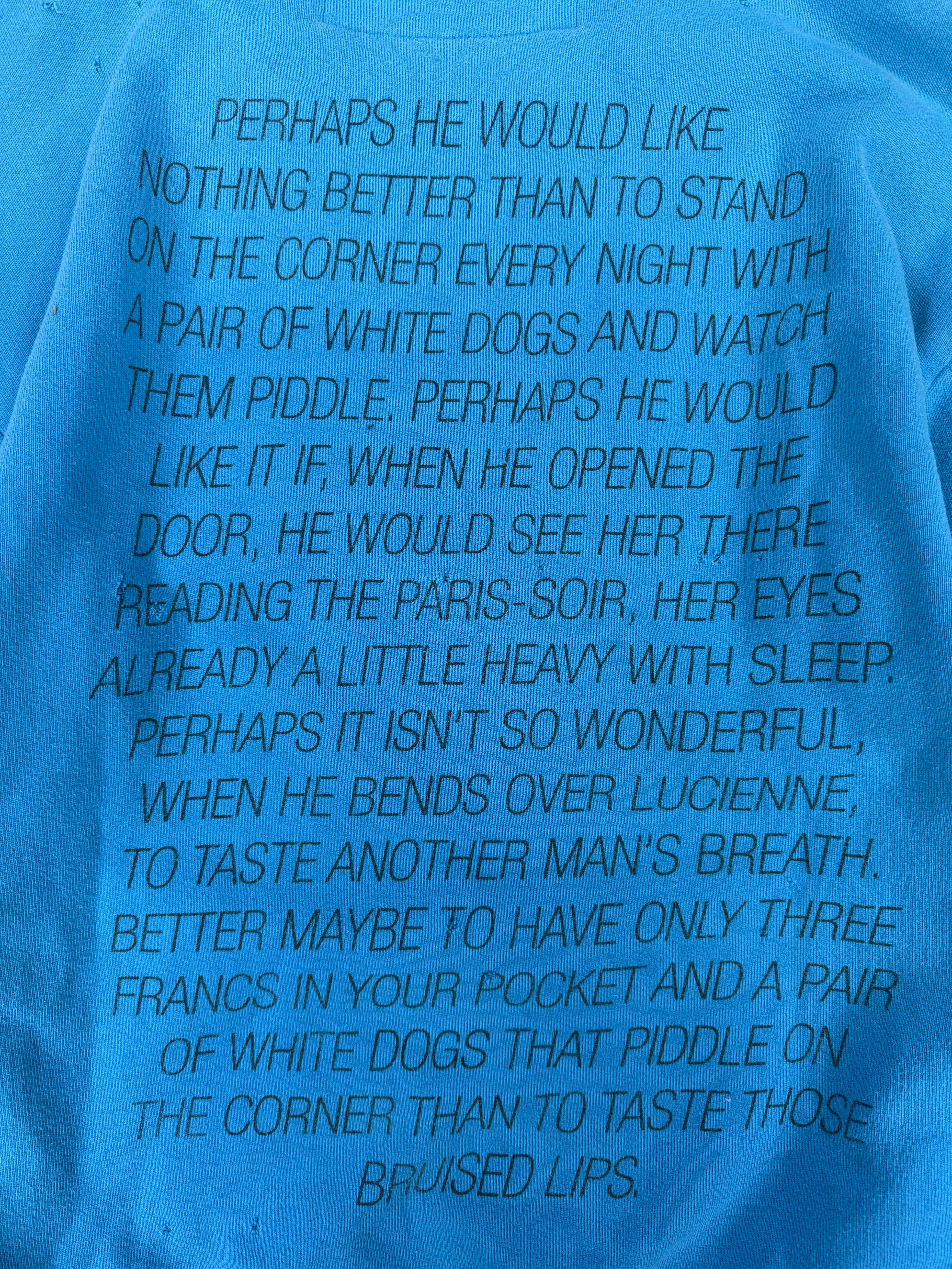 SS17 Enfants Riches Deprimes ‘Tropic of Cancer’ Blue Graphic Crewneck