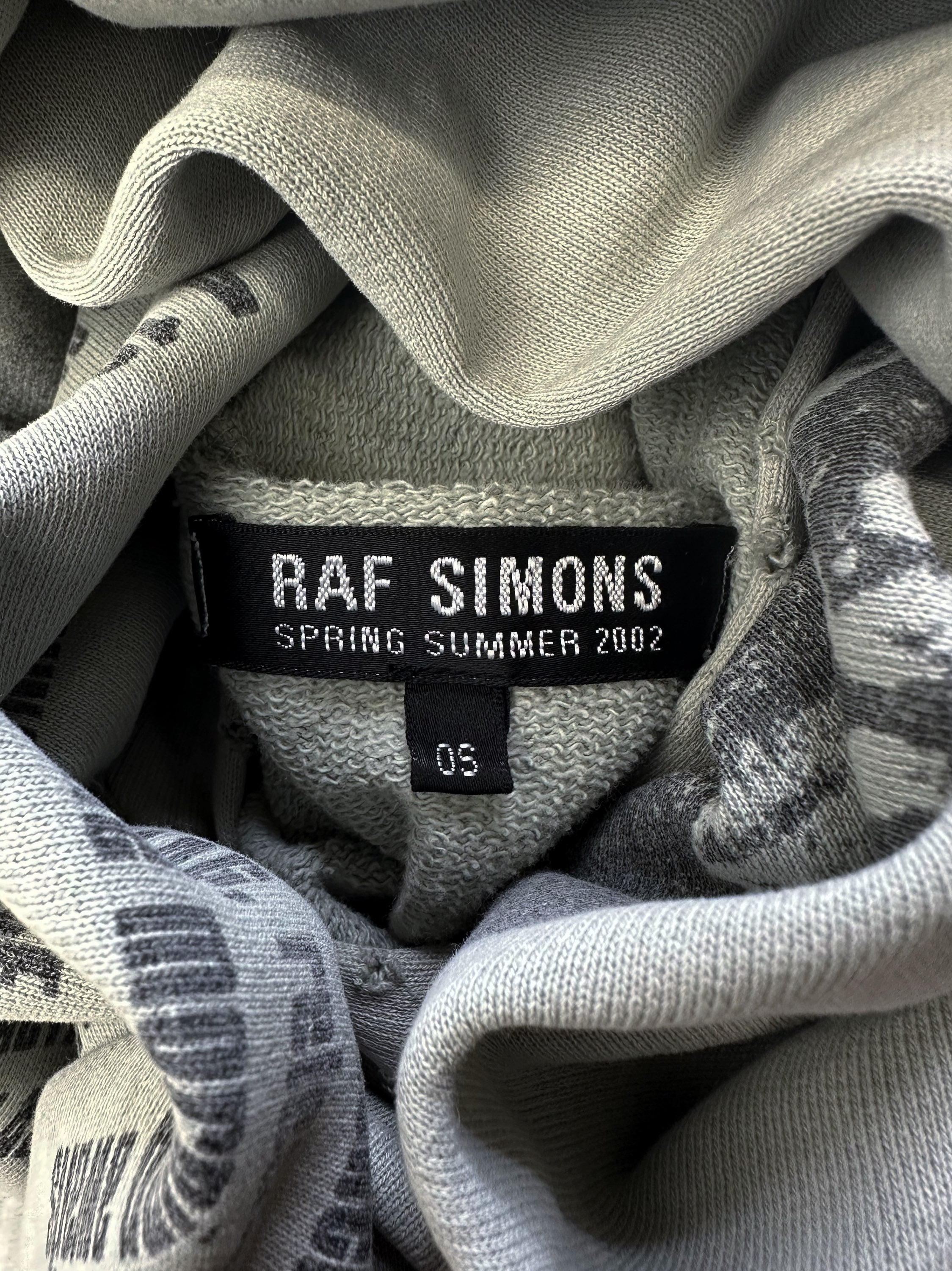 SS02 Raf Simons ‘Terror’ Kollaps Graphic Oversized Hoodie