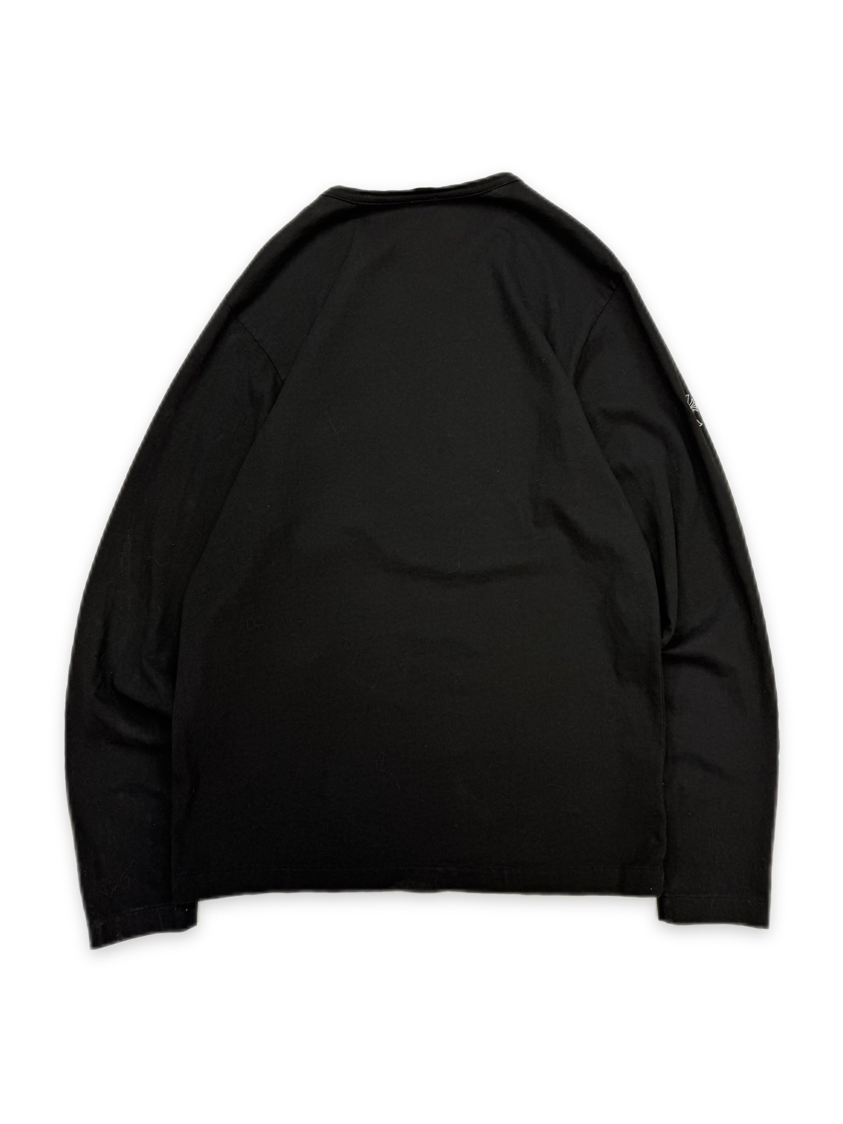 Chrome Hearts ‘Why Not’ Cross Embroidered Front Pocket Long Sleeve