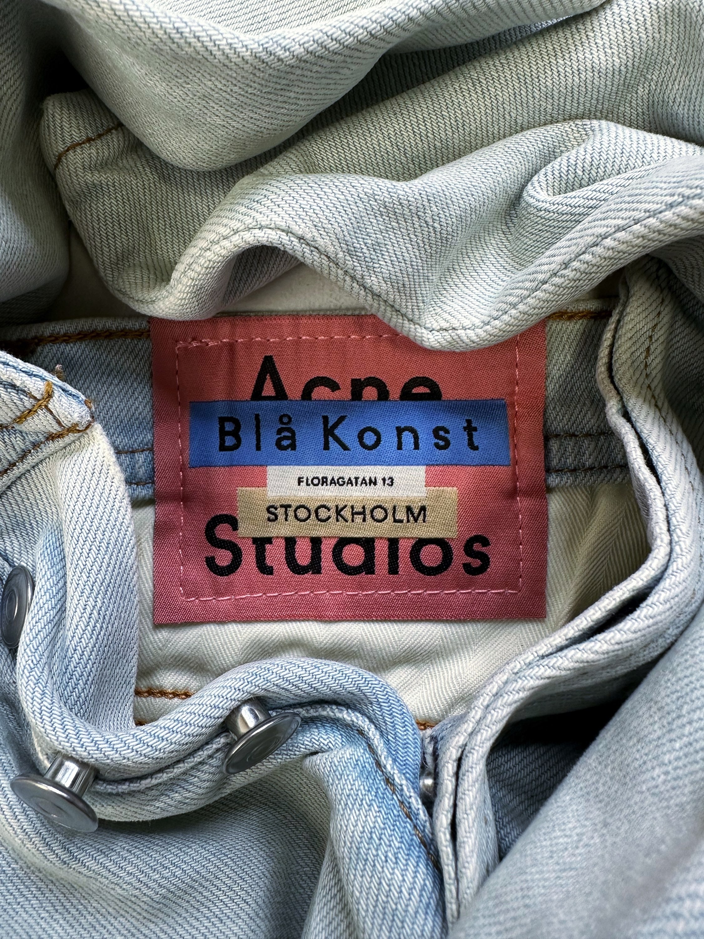 Acne Studios Blue Acid Wash 5 Pocket Denim