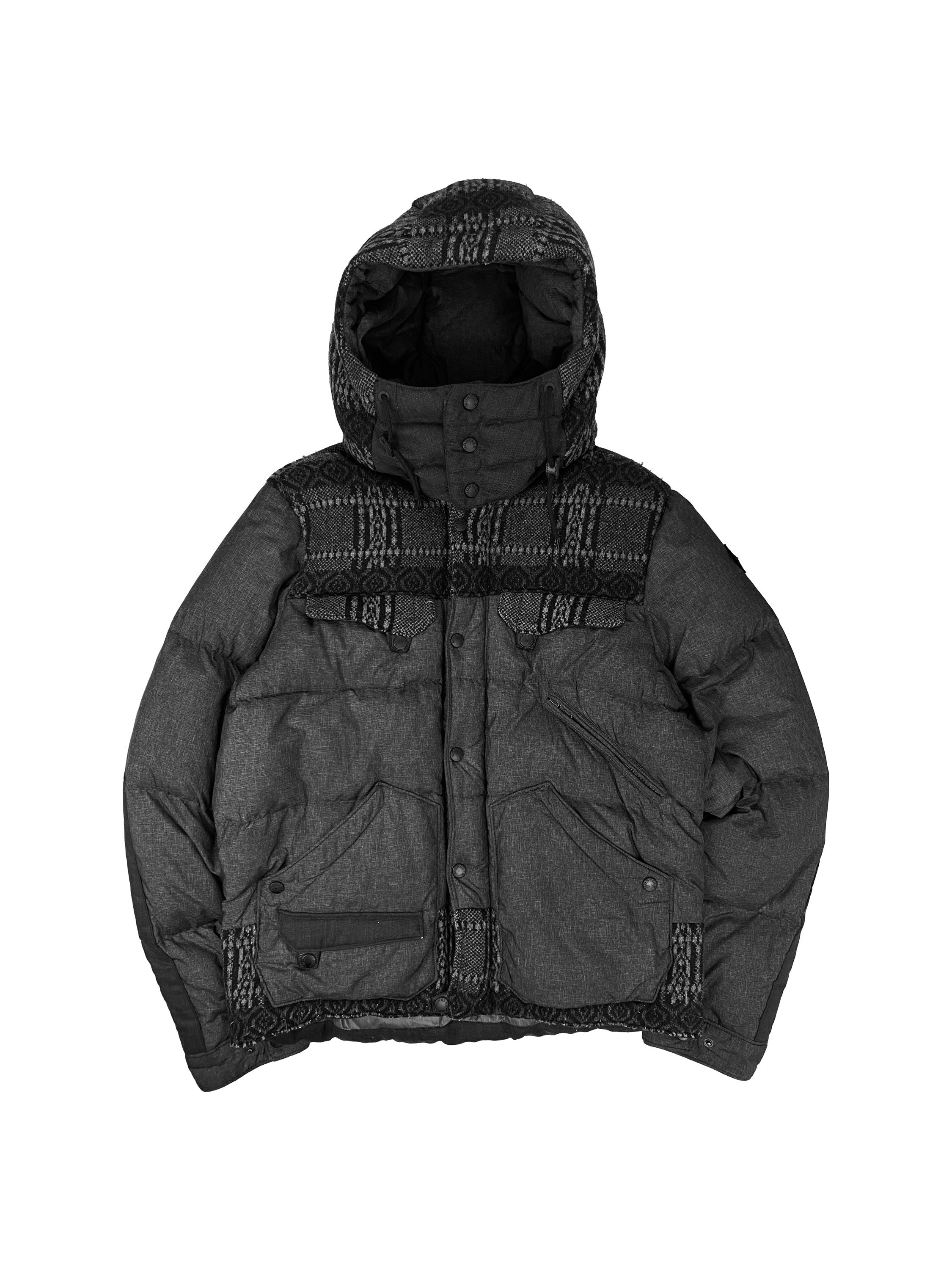 Moncler Mask Hooded Down Fill Quilted Puffer Jacket