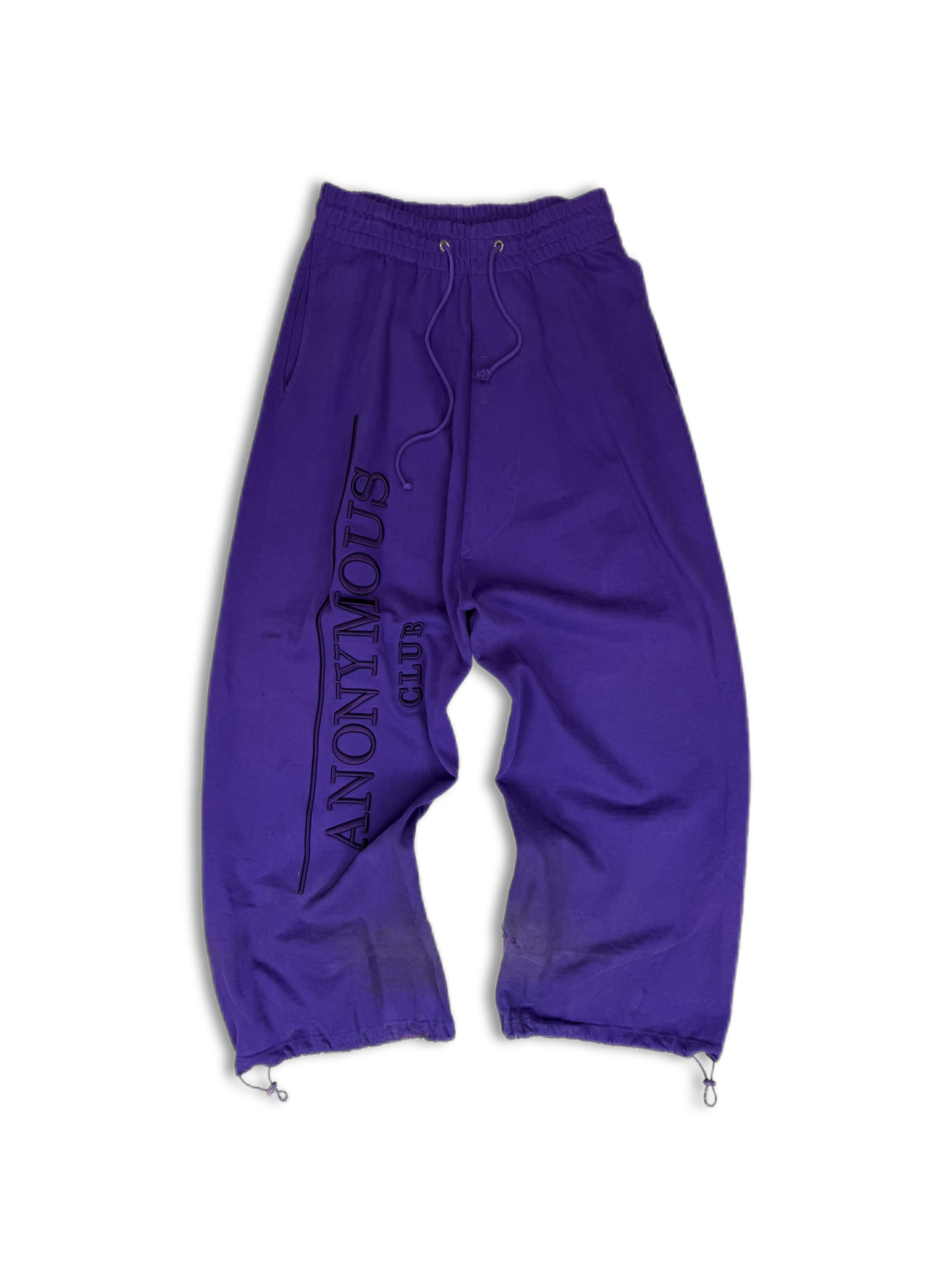 Anonymous Club by Shayne Oliver Purple Baggy Sweat Pants