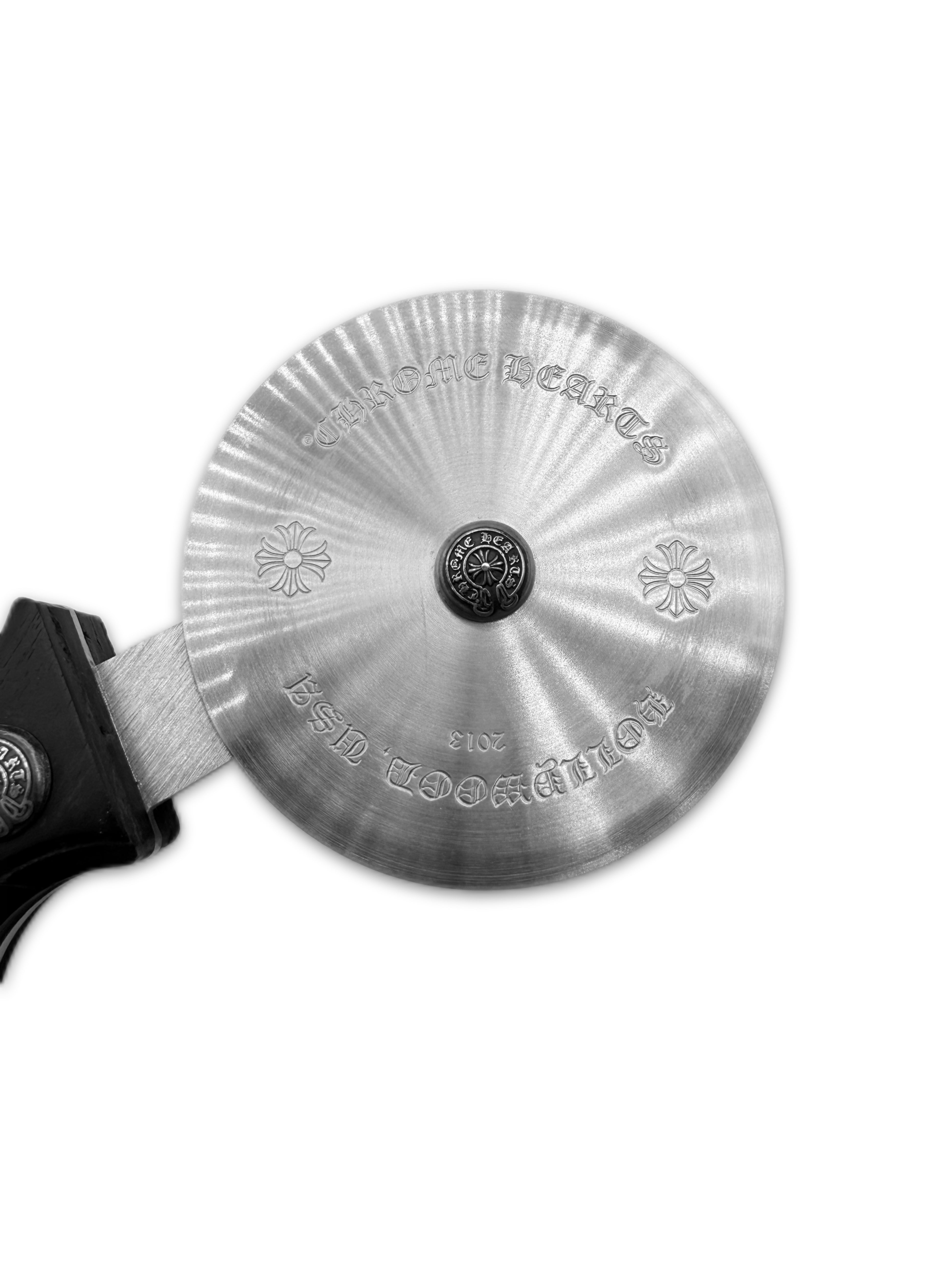 Chrome Hearts Hollywood Exclusive Ebony Wood .925 Silver Pizza Cutter