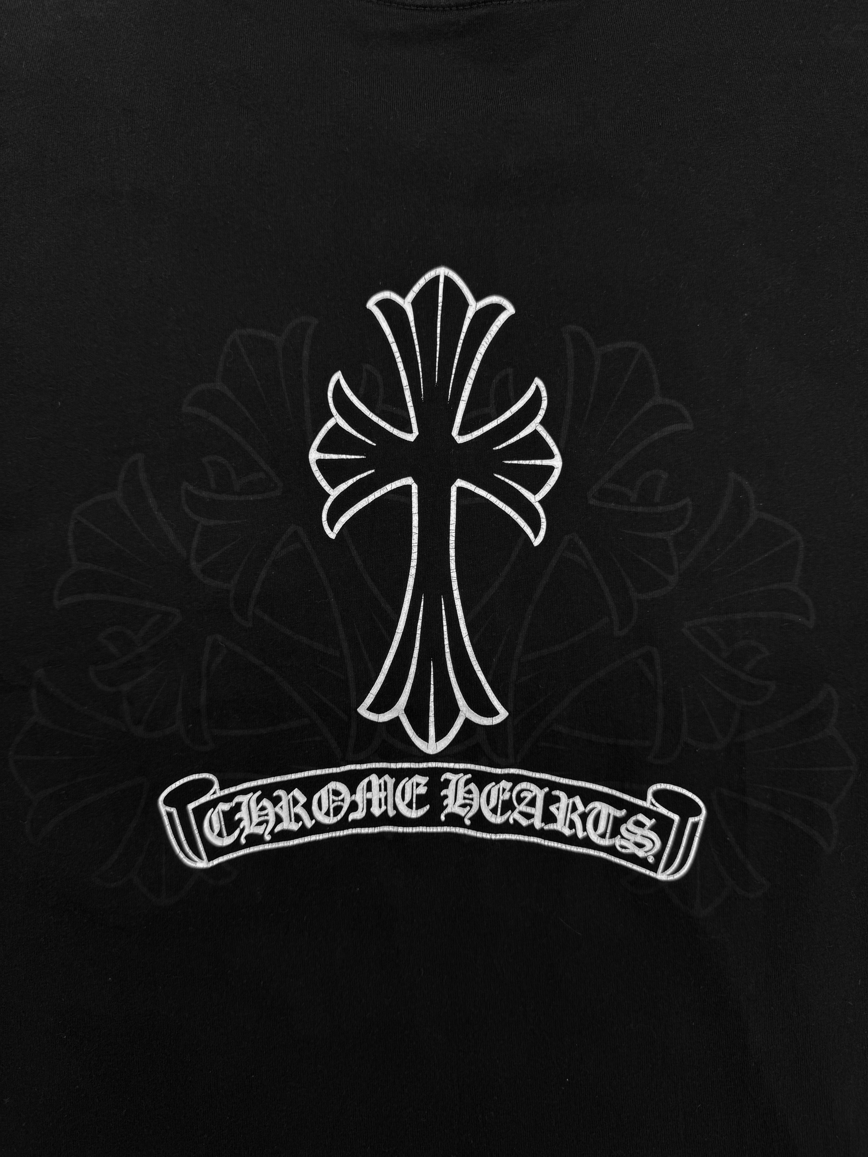Chrome Hearts Cemetery Cross Black Pocket T-Shirt
