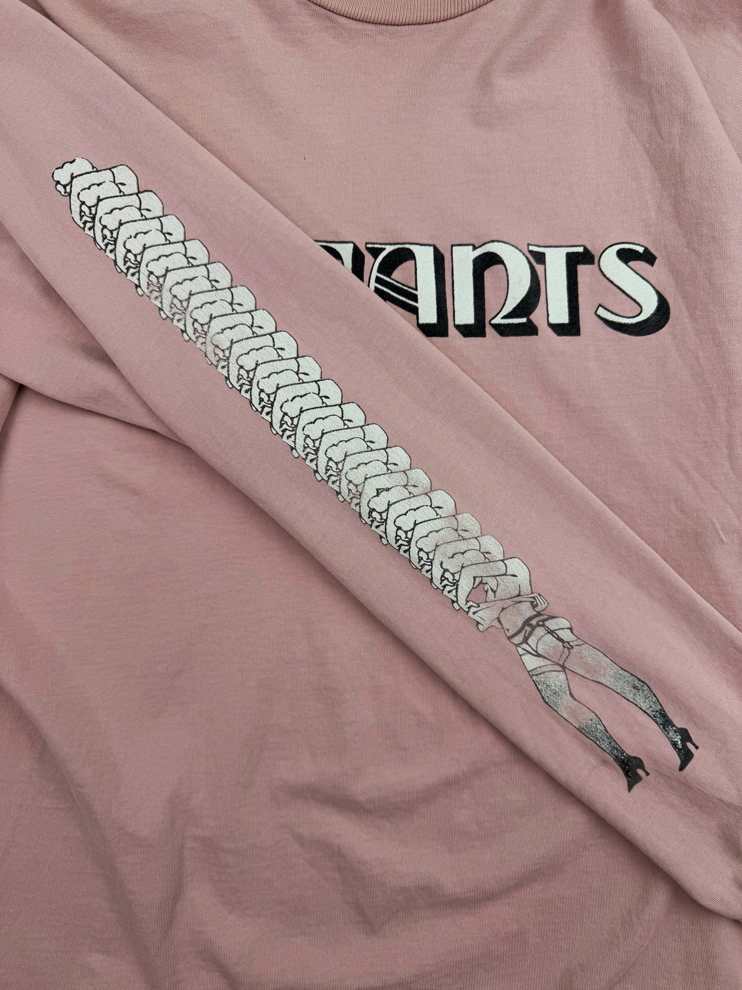 Enfants Riches Deprimes ‘Scan Reject’ Stripper Pink Cropped Long Sleeve Shirt