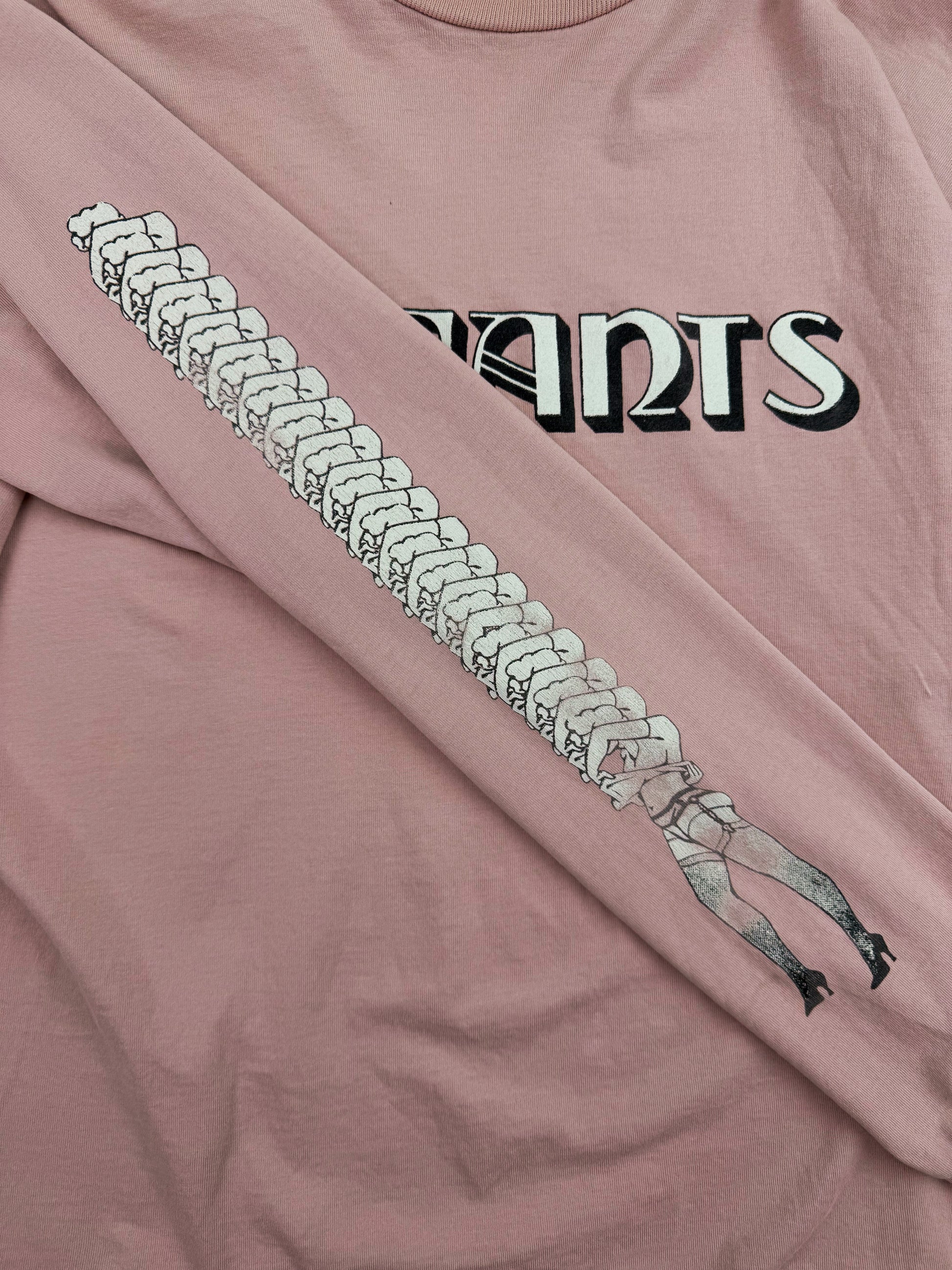 Enfants Riches Deprimes ‘Scan Reject’ Stripper Pink Cropped Long Sleeve Shirt