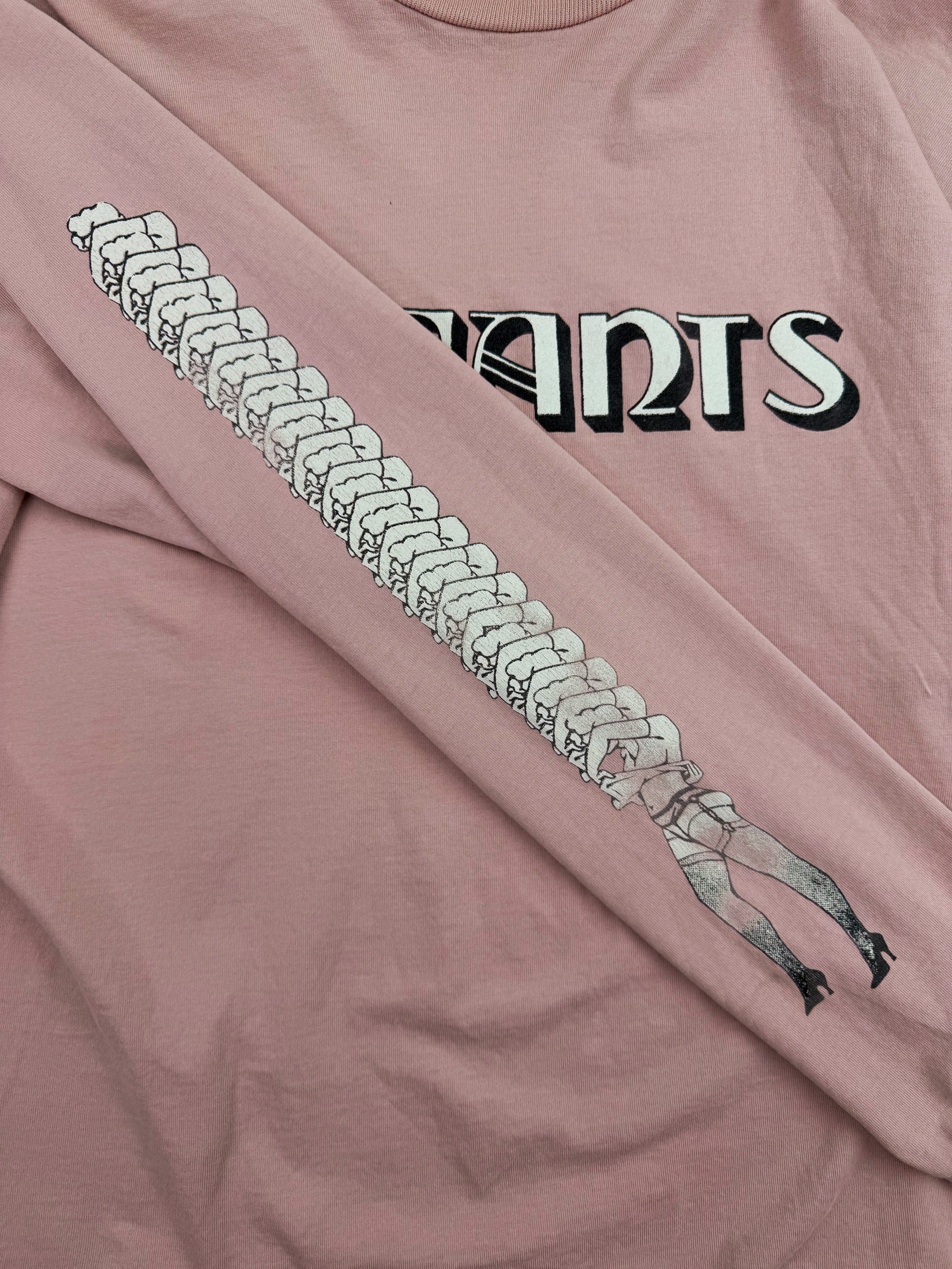 Enfants Riches Deprimes ‘Scan Reject’ Stripper Pink Cropped Long Sleeve Shirt