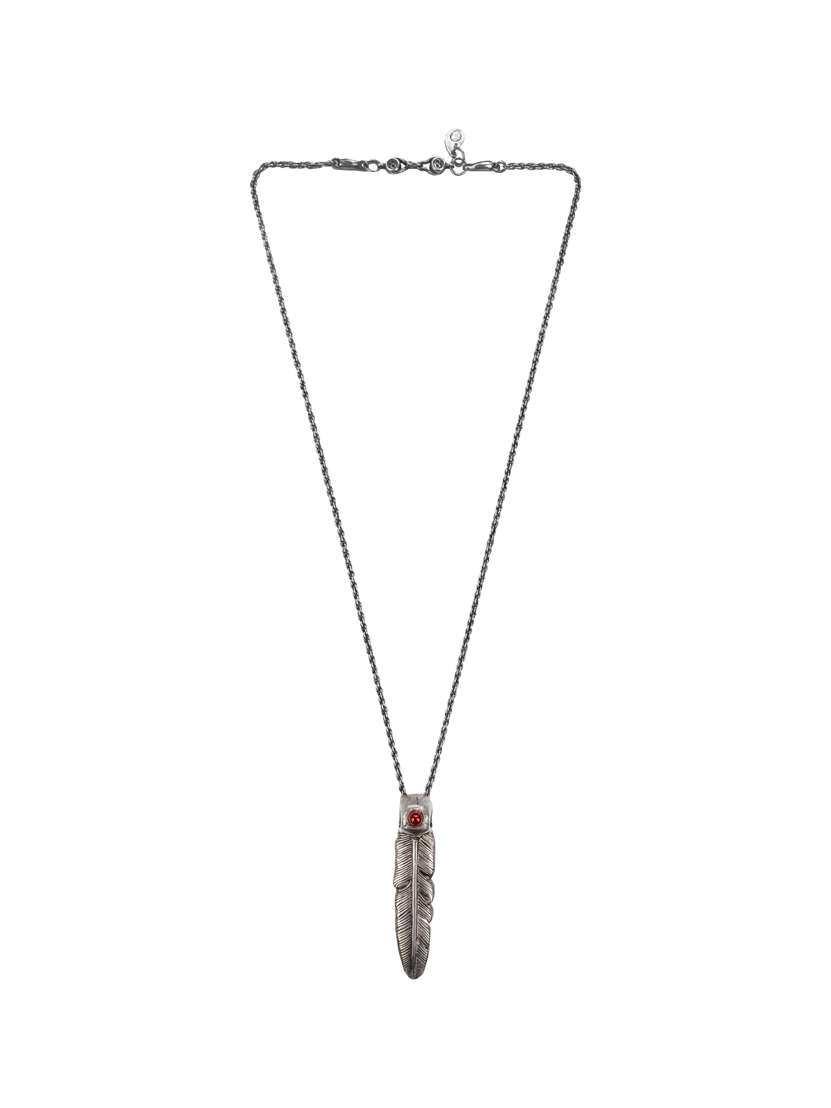 AW05 Number (N)ine x Magical Design .950 Silver Feather Necklace