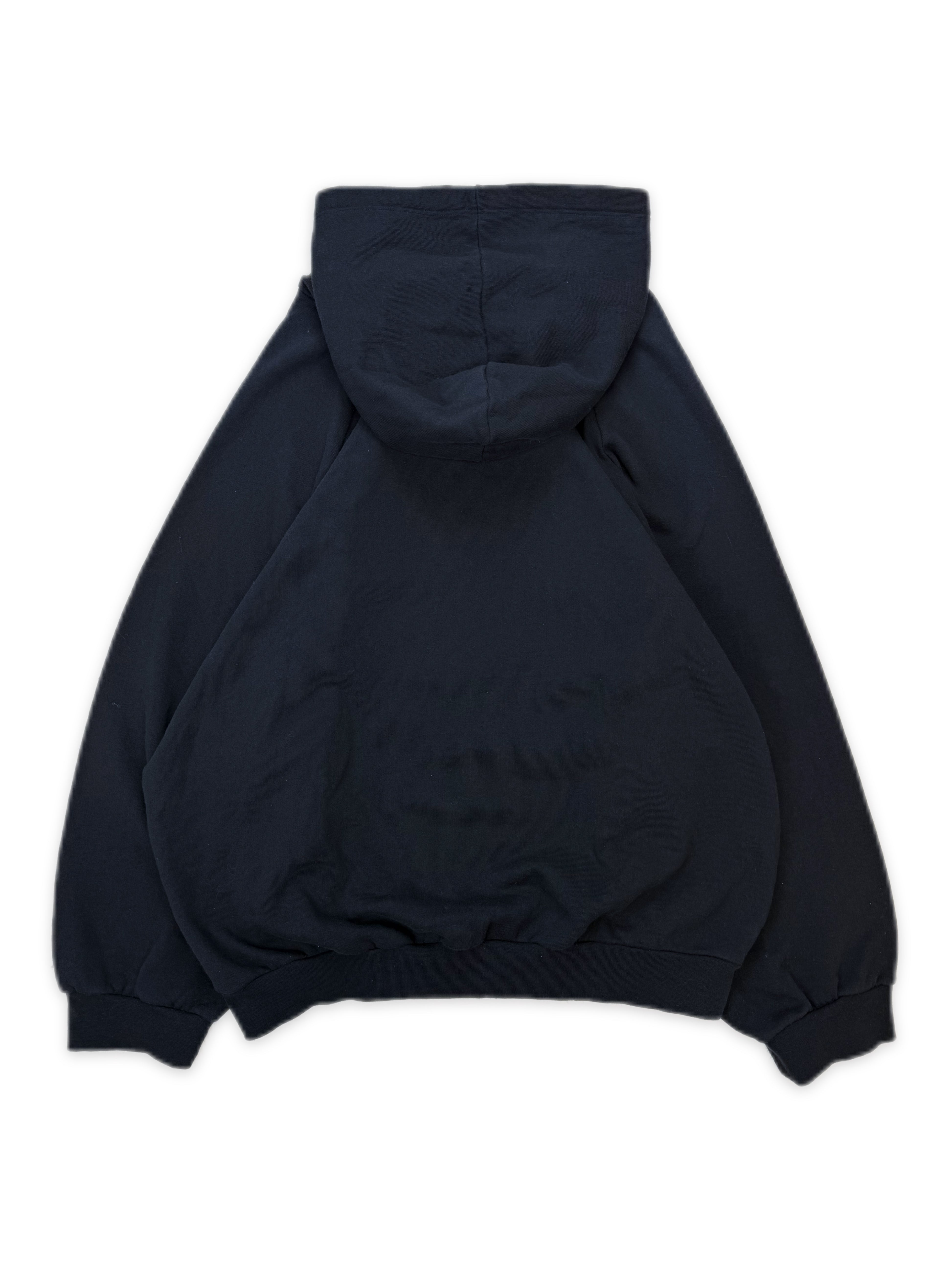 AW03 Raf Simons ‘Dazzle Ships’ Closer Raglan Navy Blue Hoodie