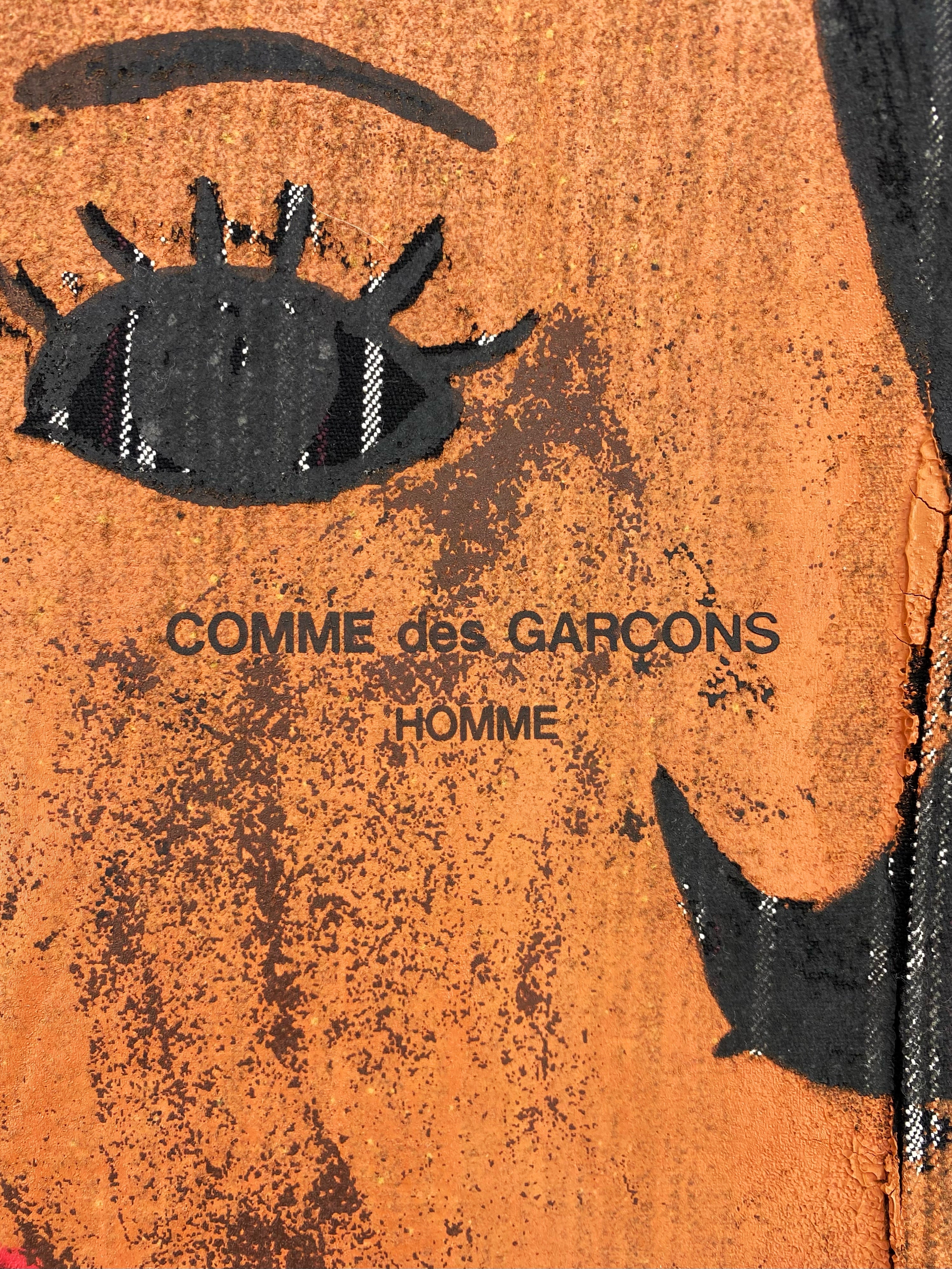 AW02 Comme Des Garçons “Cuba” Hand Painted Pinstripe Jacket