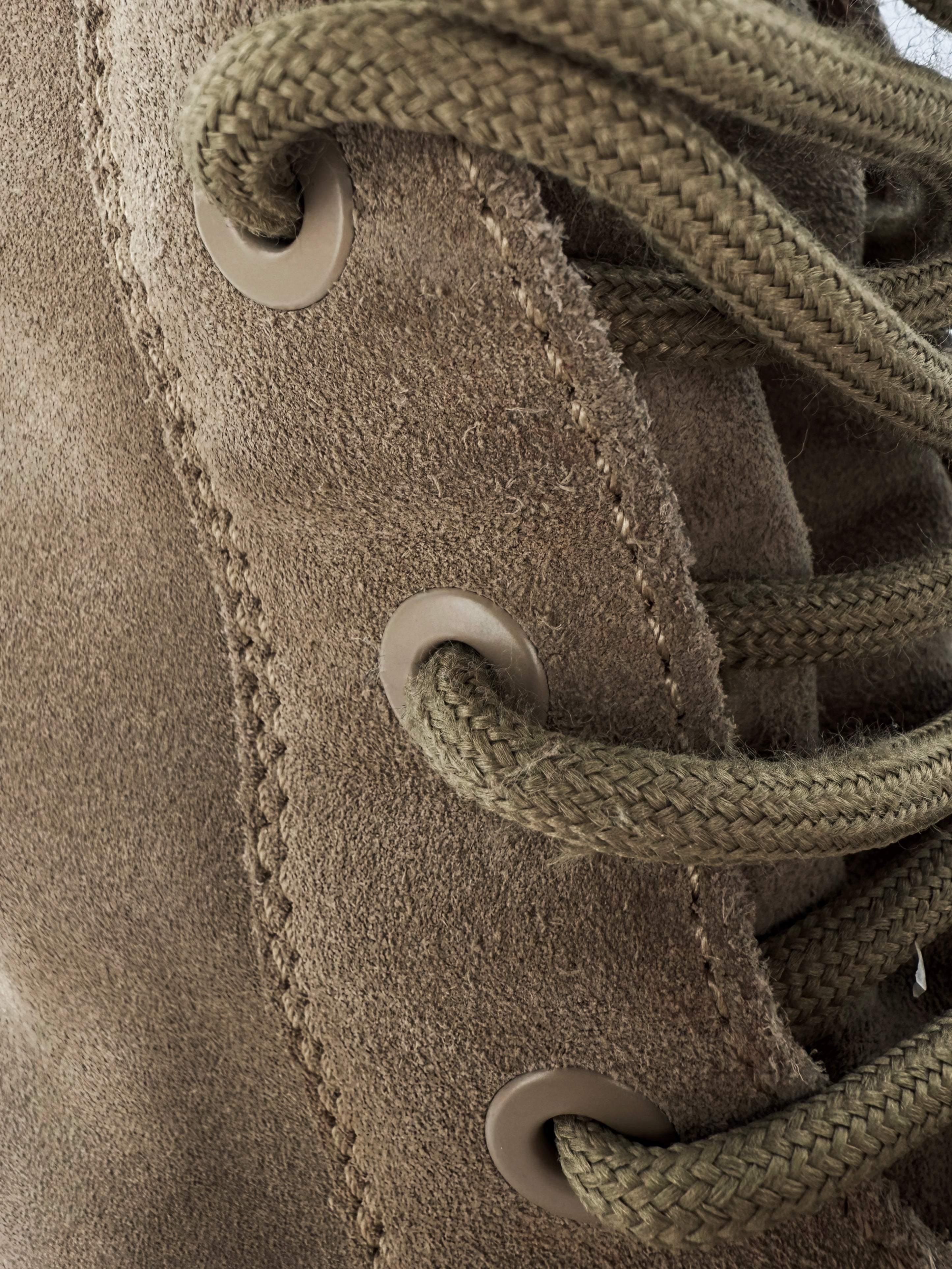 Yeezy Desert Crepe Sole Beige Suede Hi-top Combat Boots
